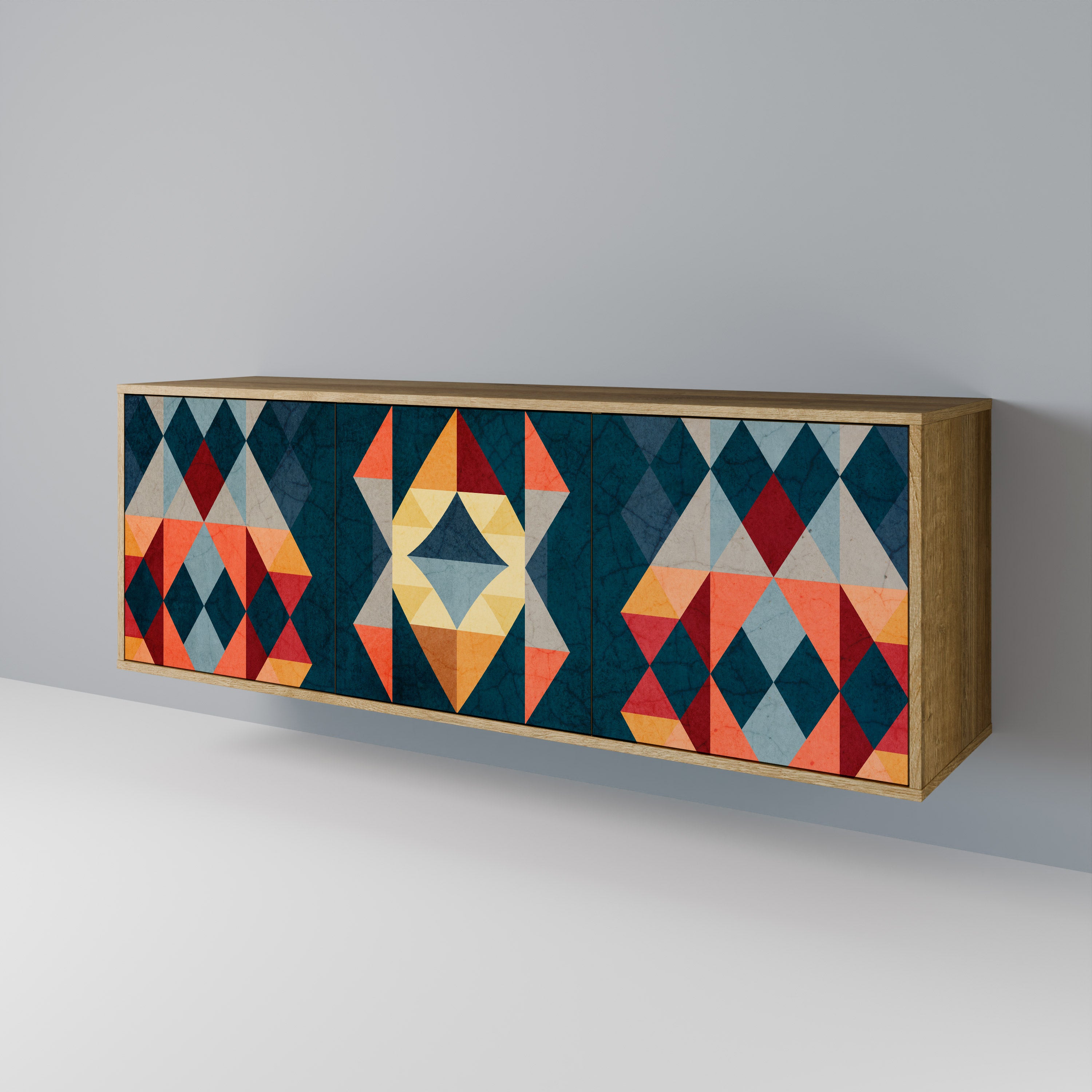 CRACKED ILLUSION 3-Door Sideboard