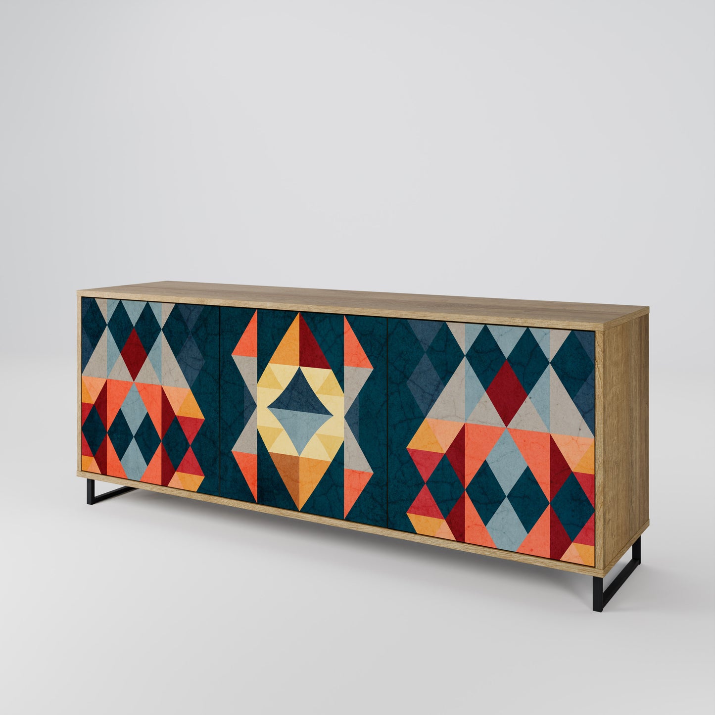CRACKED ILLUSION 3-Door Sideboard