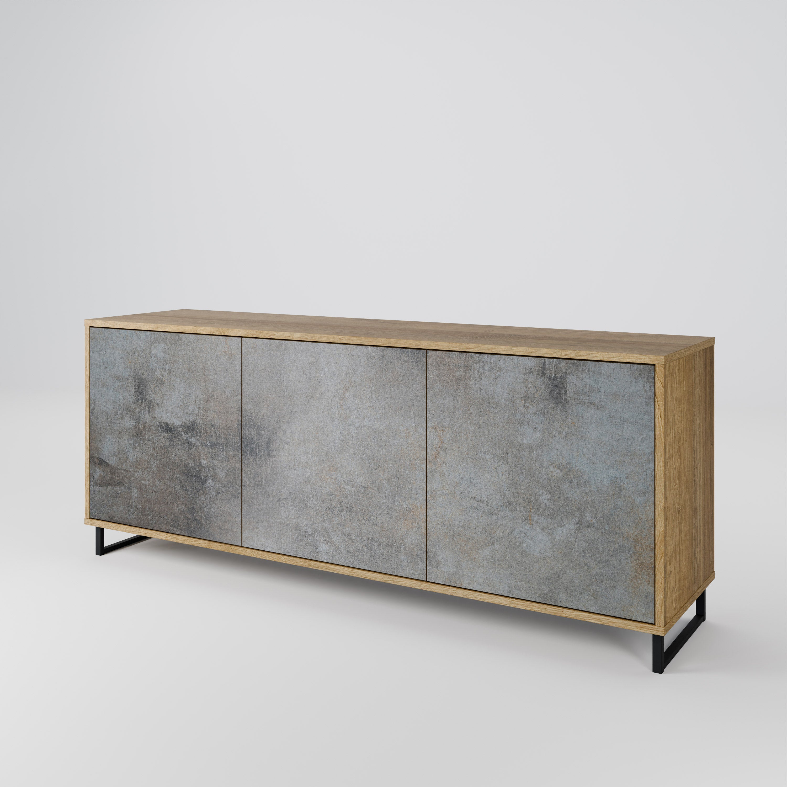CONCRETE WALL 3-Door Sideboard