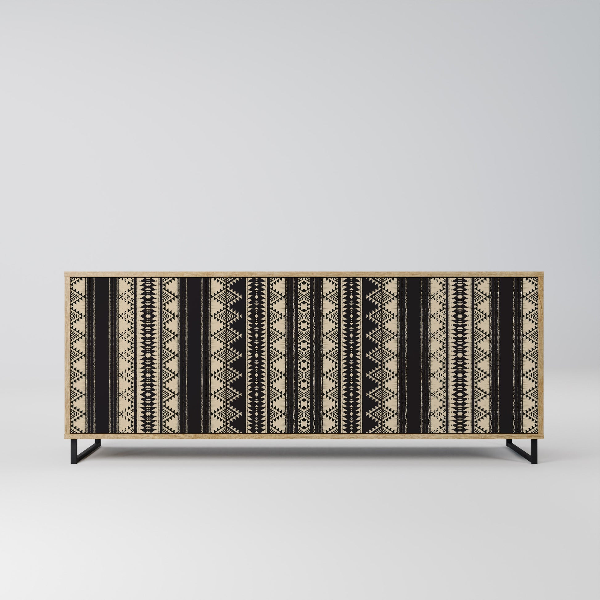 Buffet 3 portes AZTEC effet chêne
