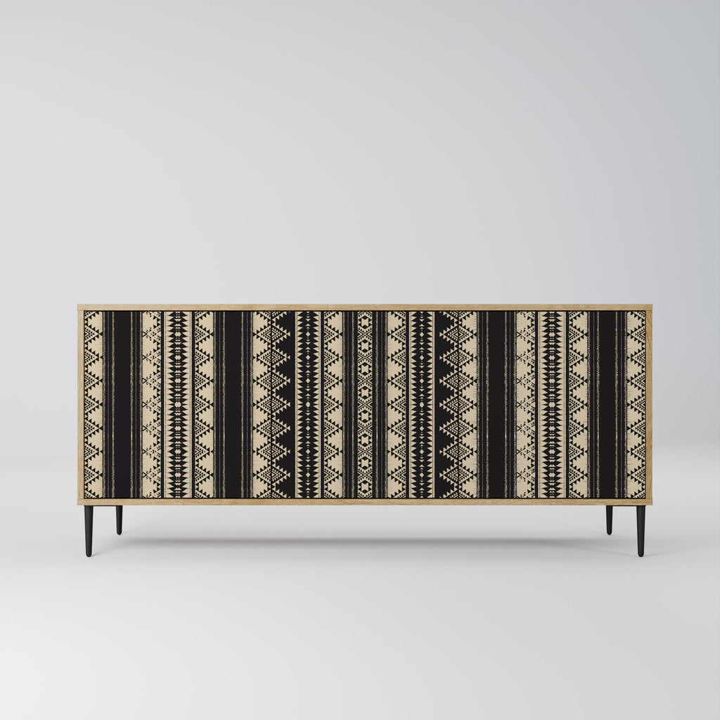 Buffet 3 portes AZTEC effet chêne