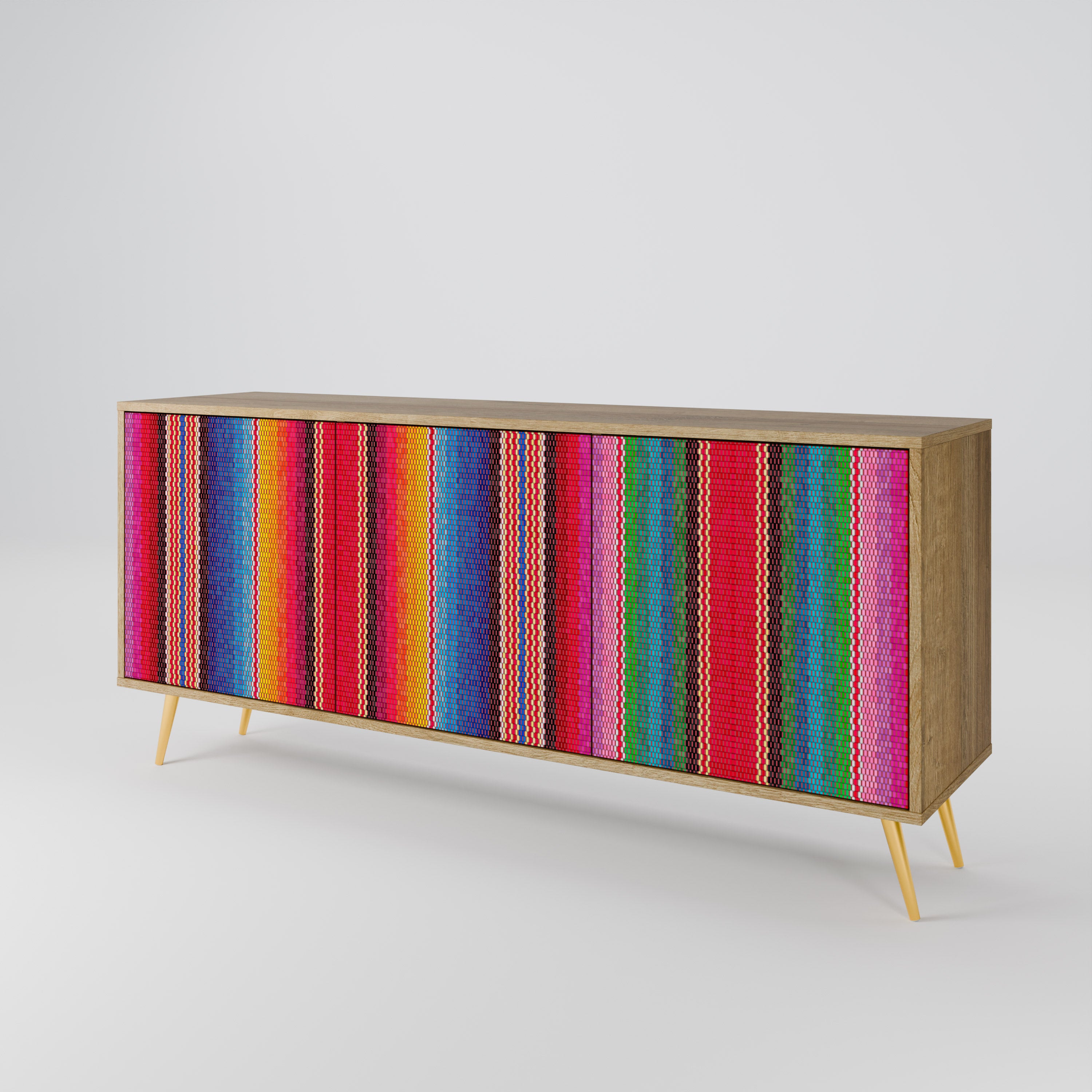 ETHNIC MEXICAN 3-Door Sideboard