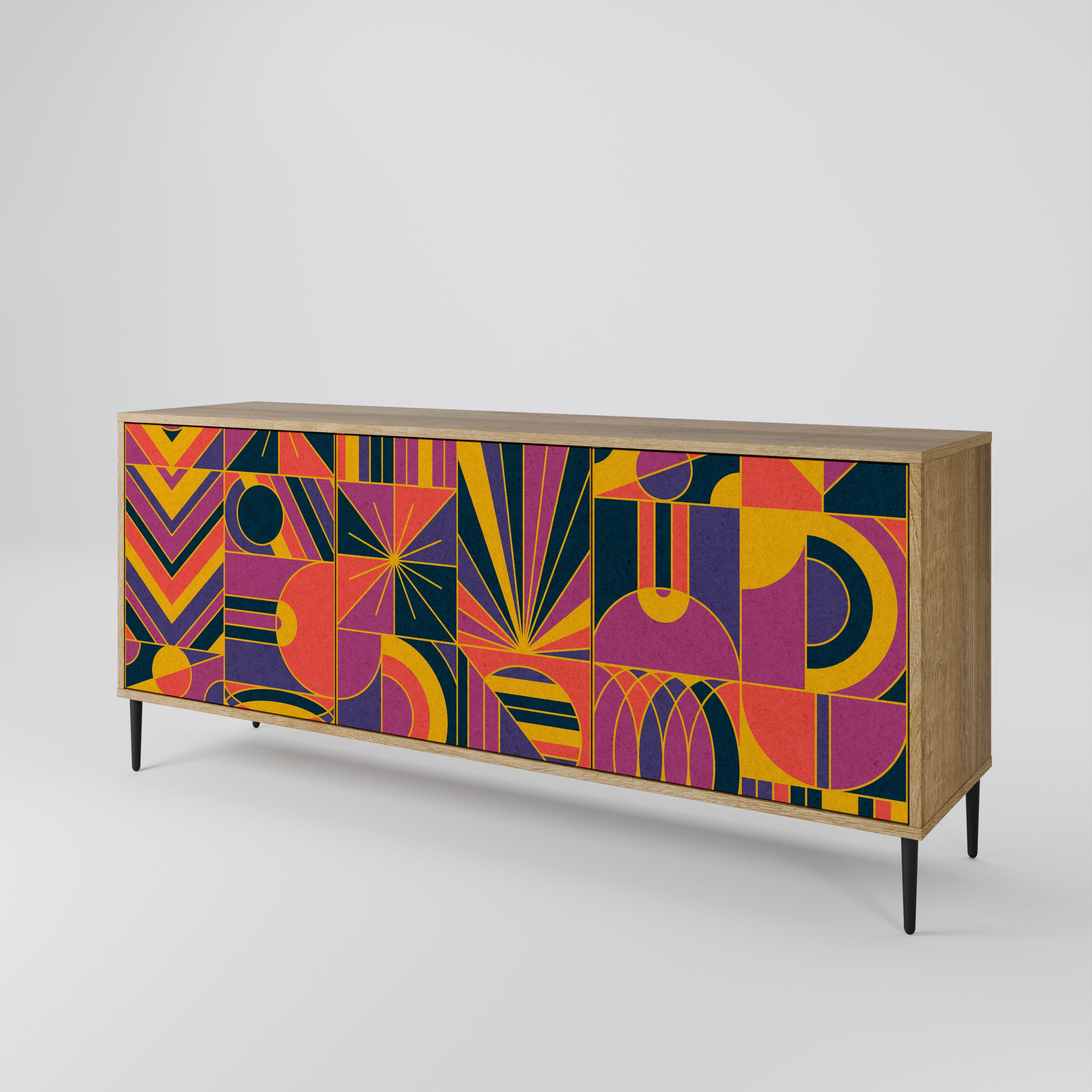 ELECTRIC PATTERNS 3-Door Sideboard