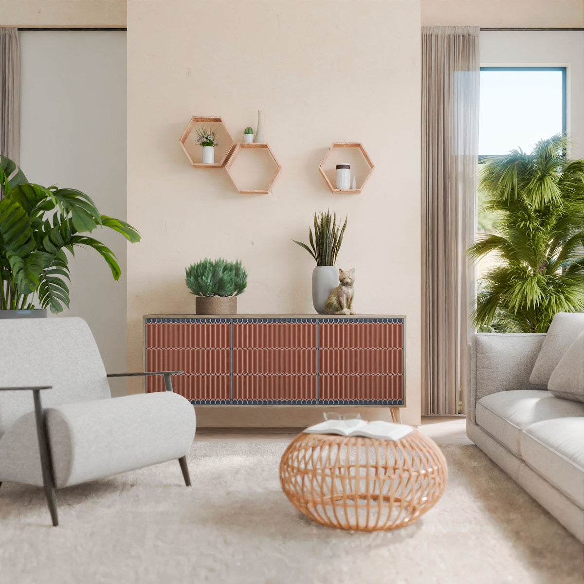 HYPNOTIC GATE 3-Door Sideboard