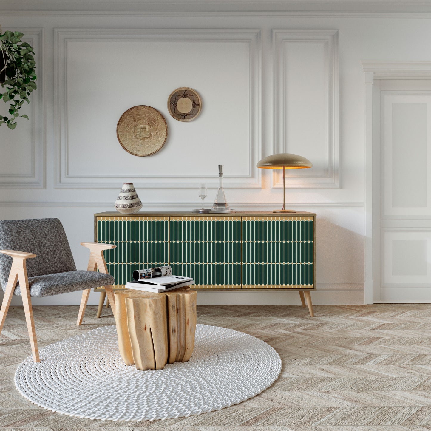 ILUSION GATE 3-Door Sideboard