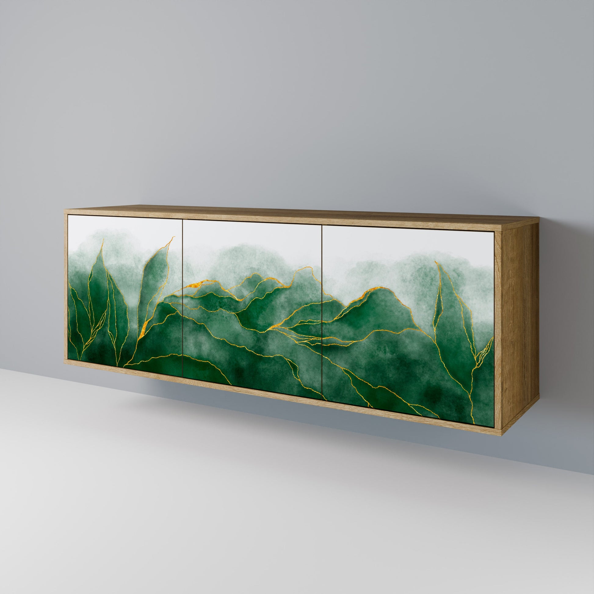 Buffet 3 portes effet chêne de la collection EXPENSIVE NATURE