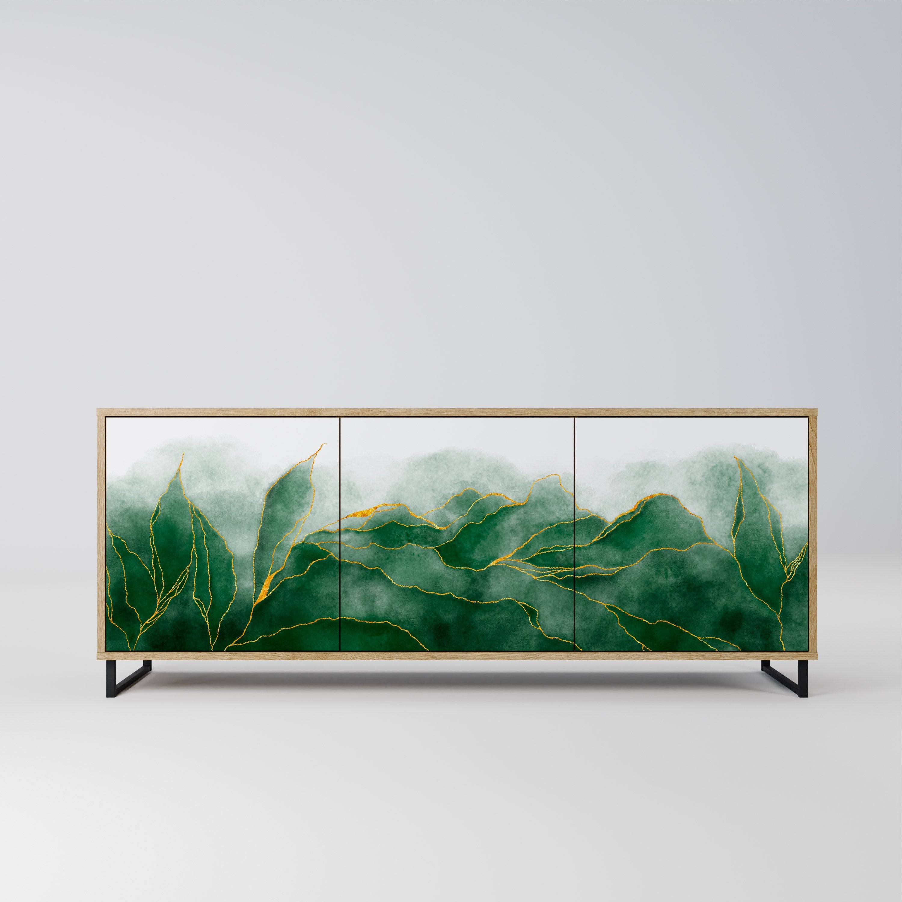 Buffet 3 portes effet chêne de la collection EXPENSIVE NATURE