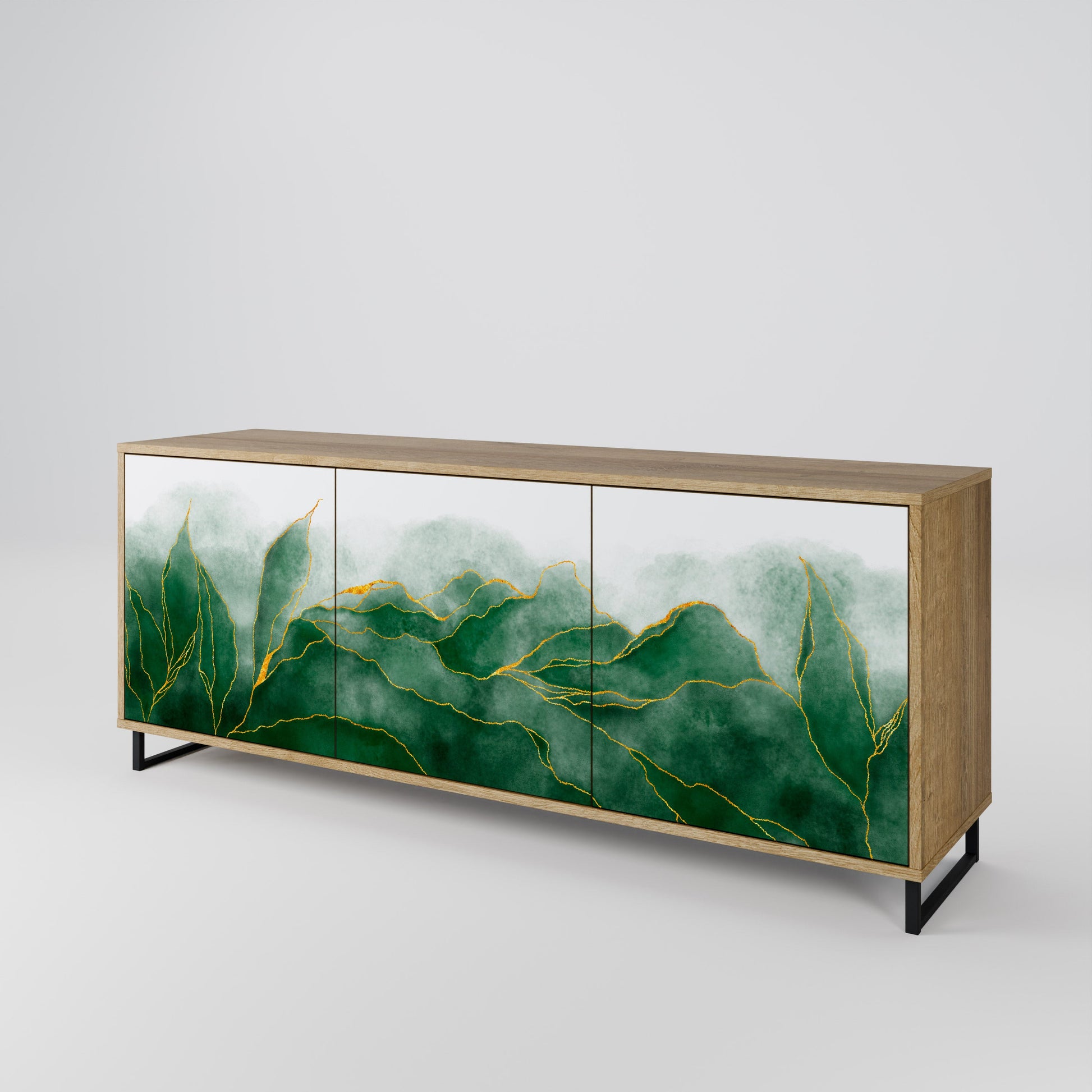 Buffet 3 portes effet chêne de la collection EXPENSIVE NATURE