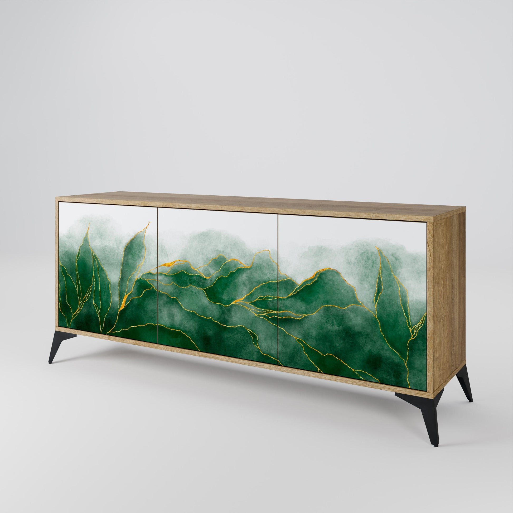 Buffet 3 portes effet chêne de la collection EXPENSIVE NATURE