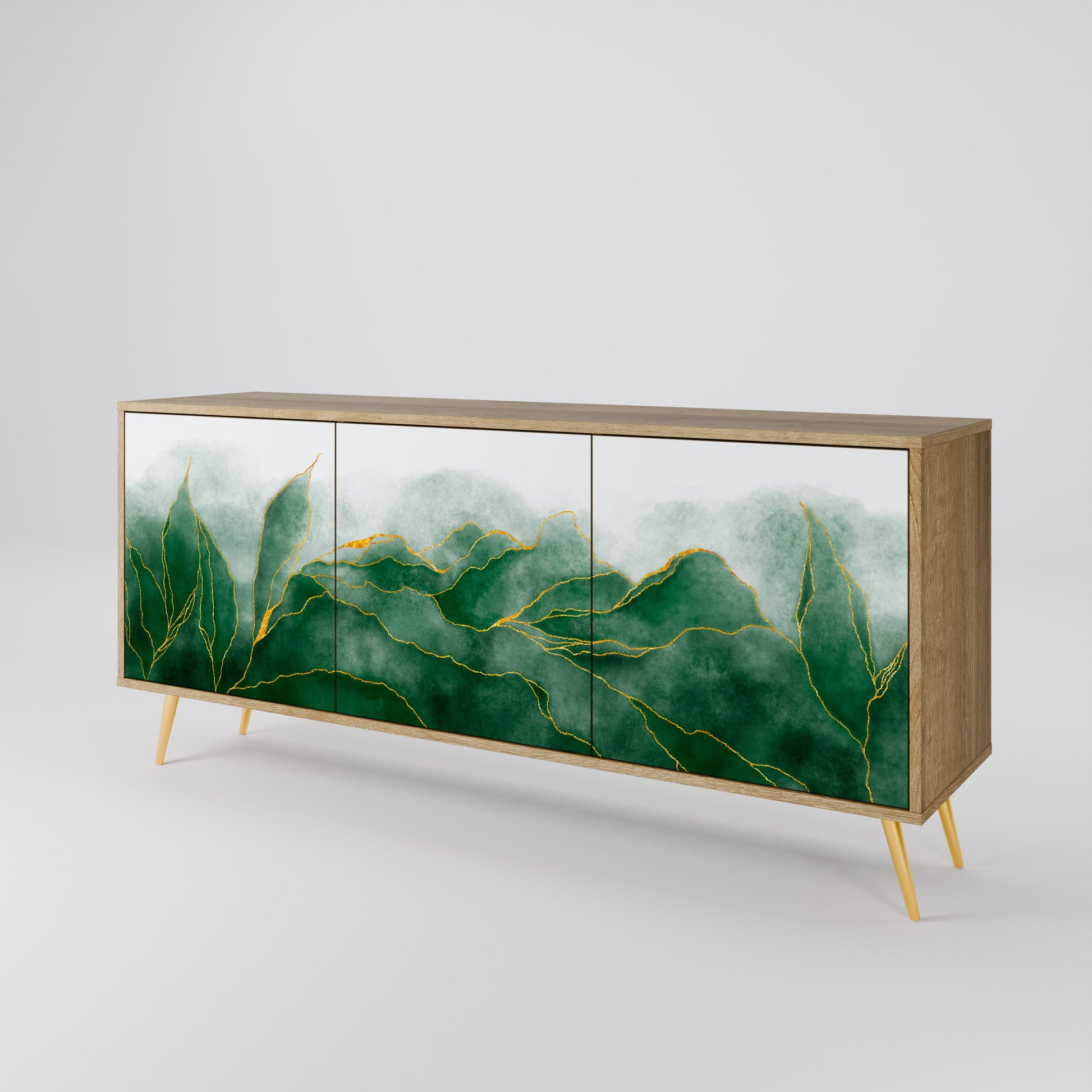 Buffet 3 portes effet chêne de la collection EXPENSIVE NATURE