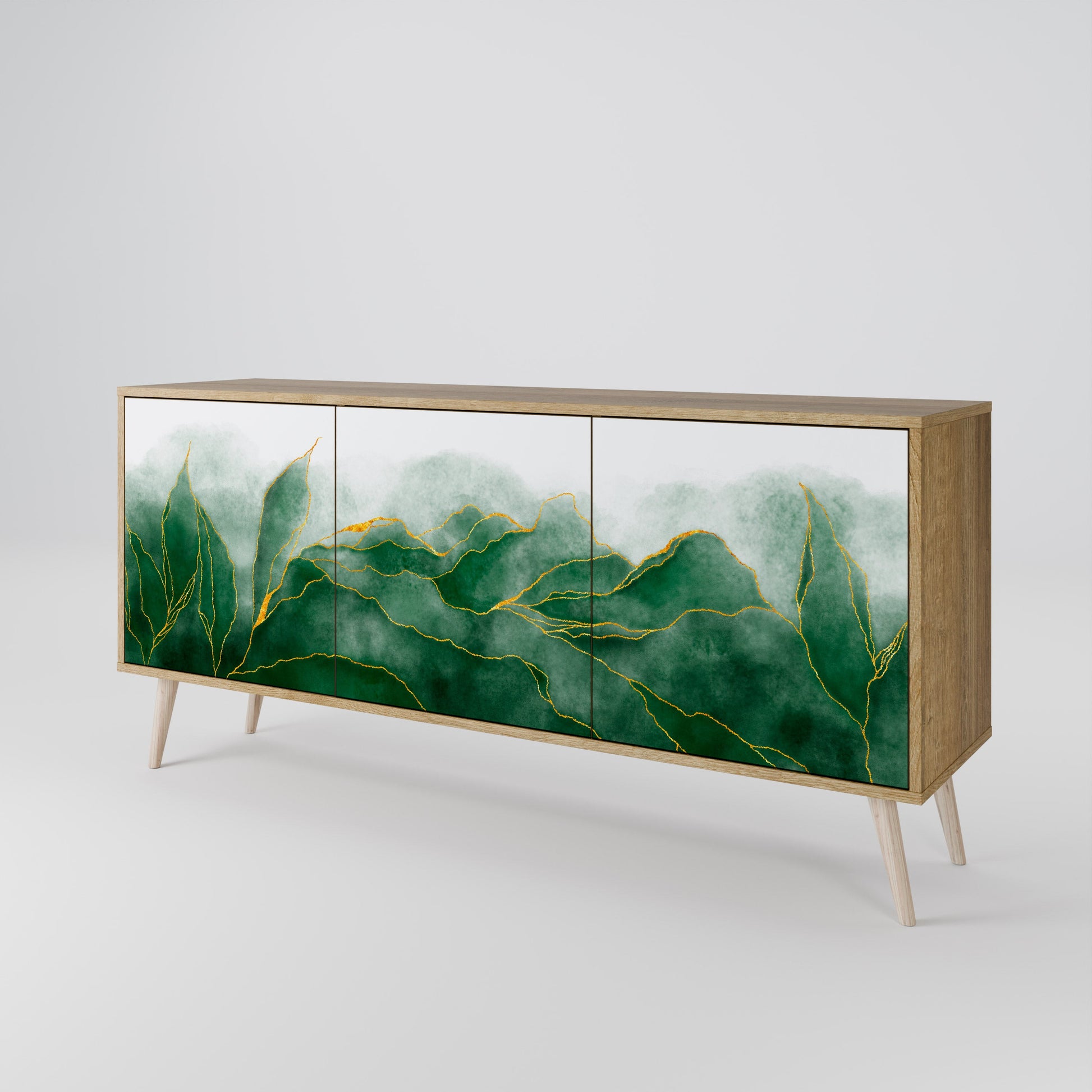 Buffet 3 portes effet chêne de la collection EXPENSIVE NATURE