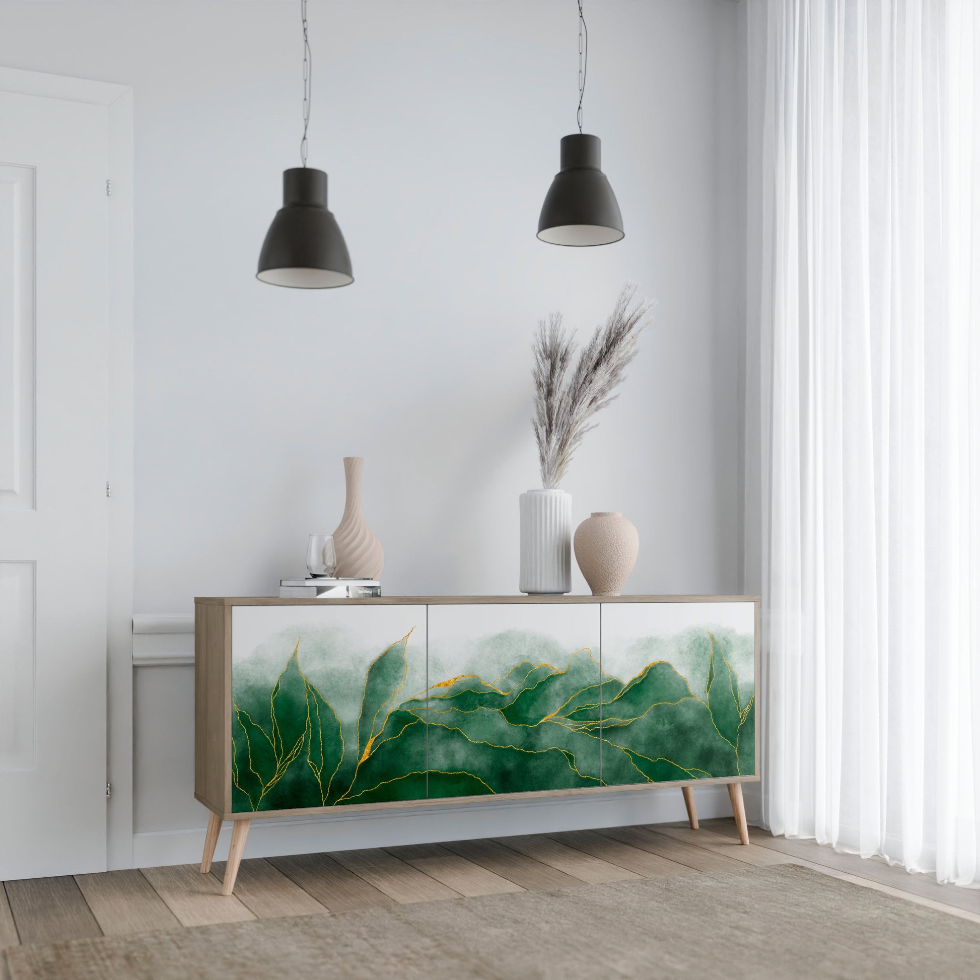 Buffet 3 portes effet chêne de la collection EXPENSIVE NATURE
