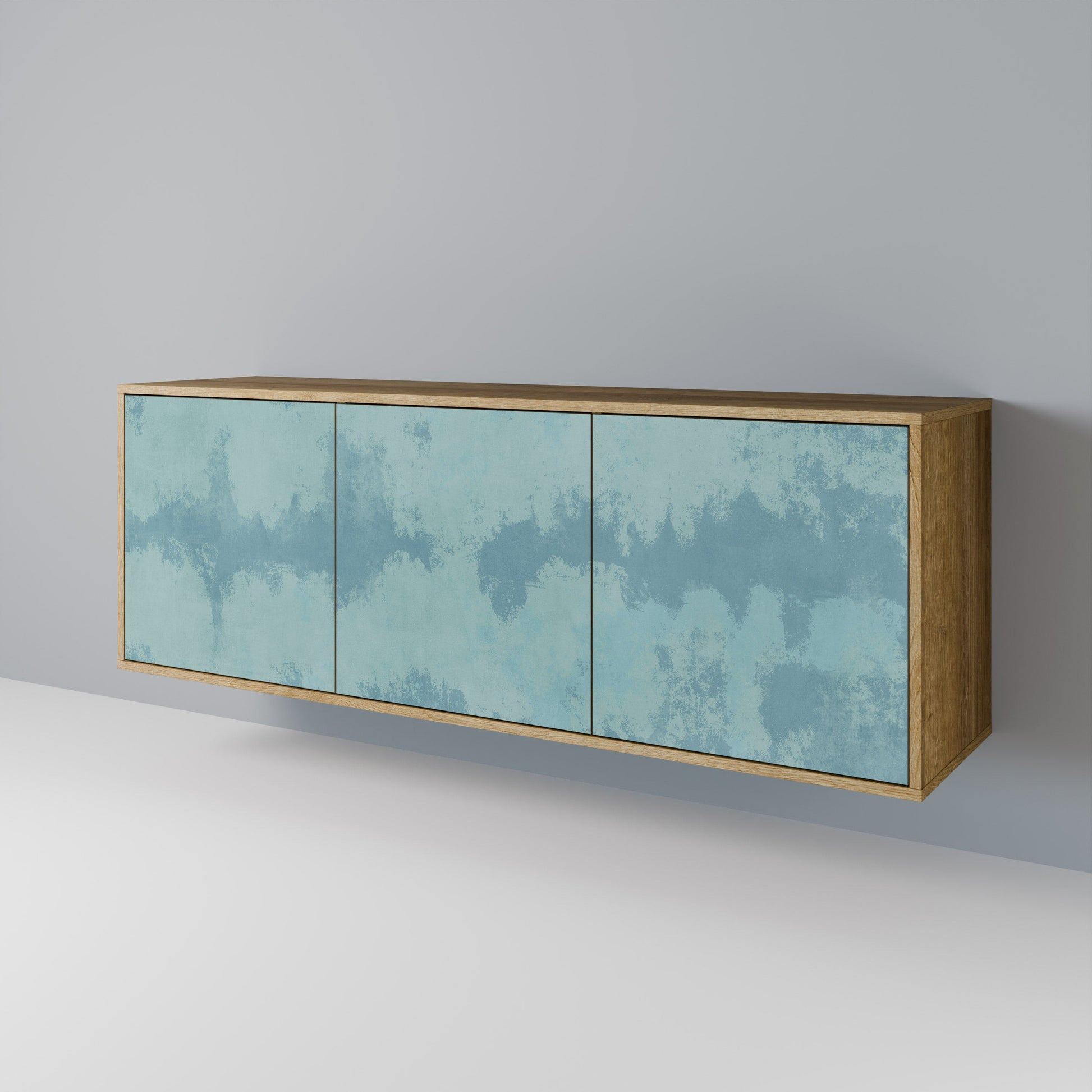 Buffet 3 portes SKY WASH effet chêne
