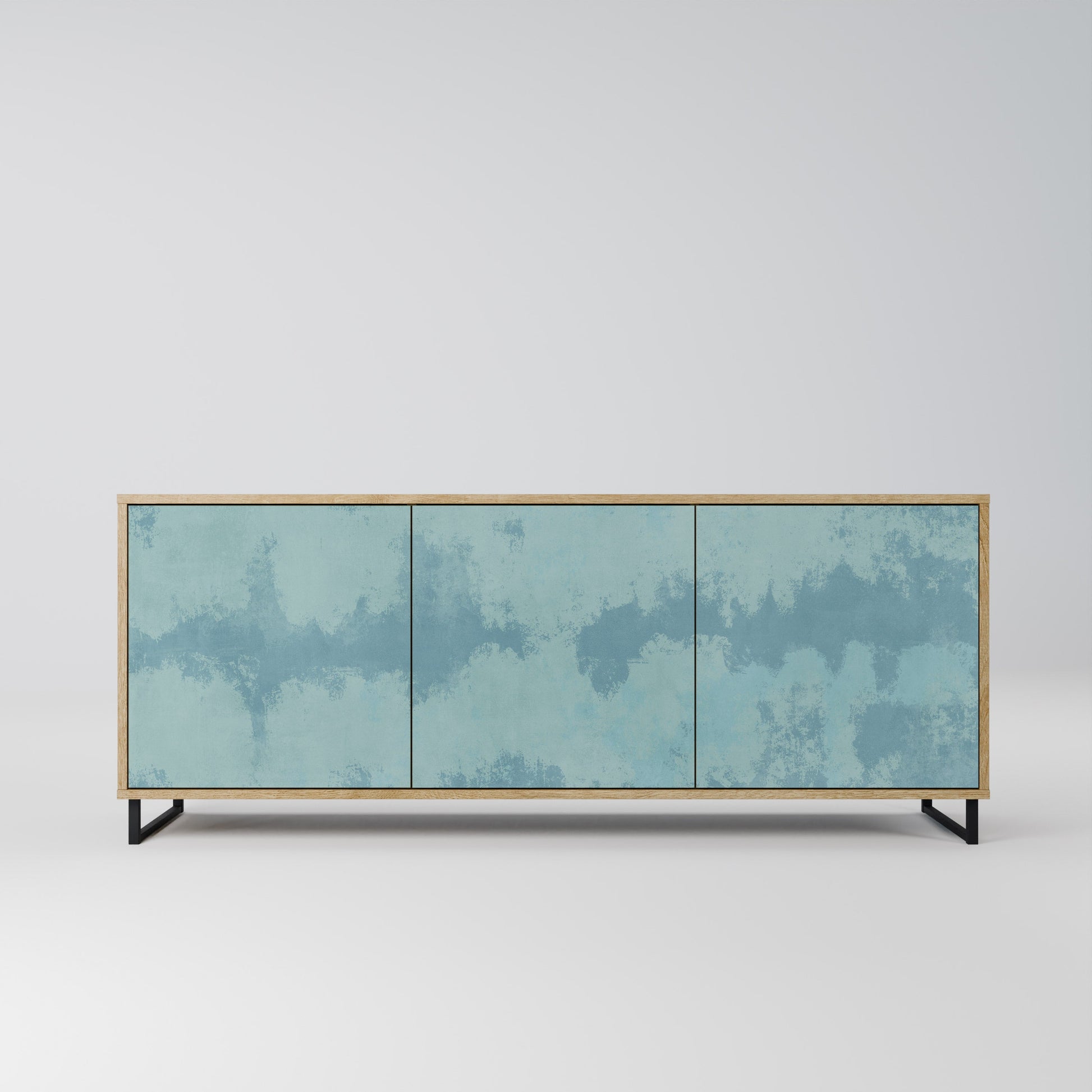 Buffet 3 portes SKY WASH effet chêne