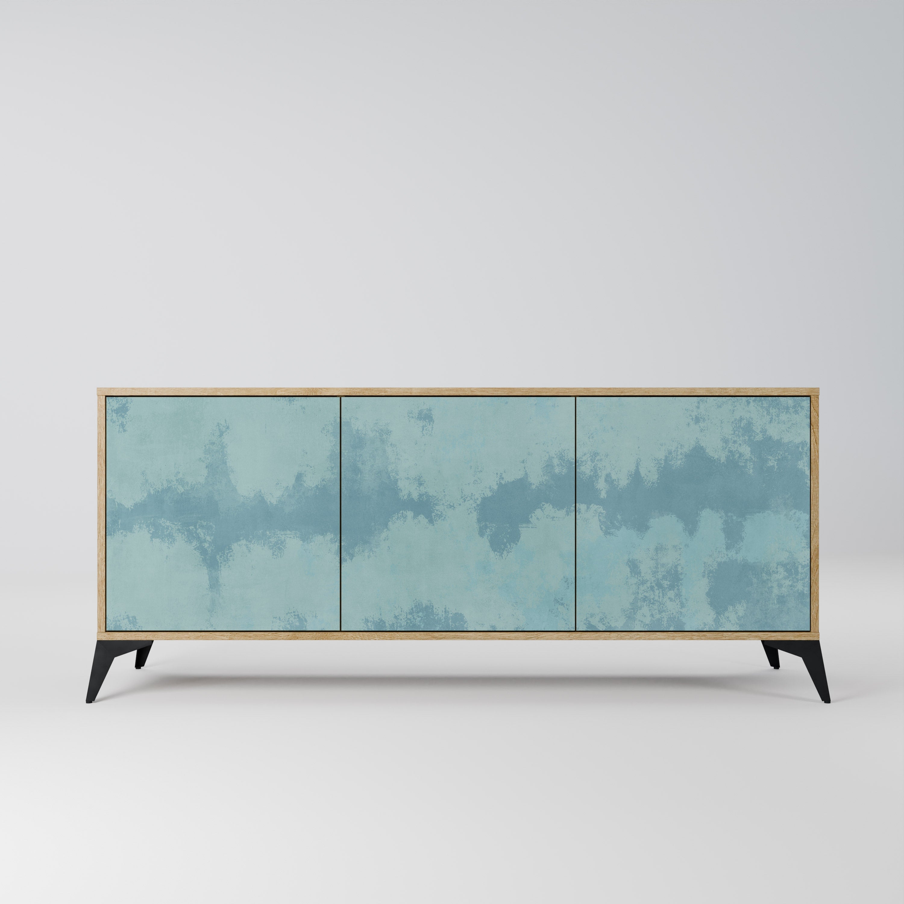 Buffet 3 portes SKY WASH effet chêne