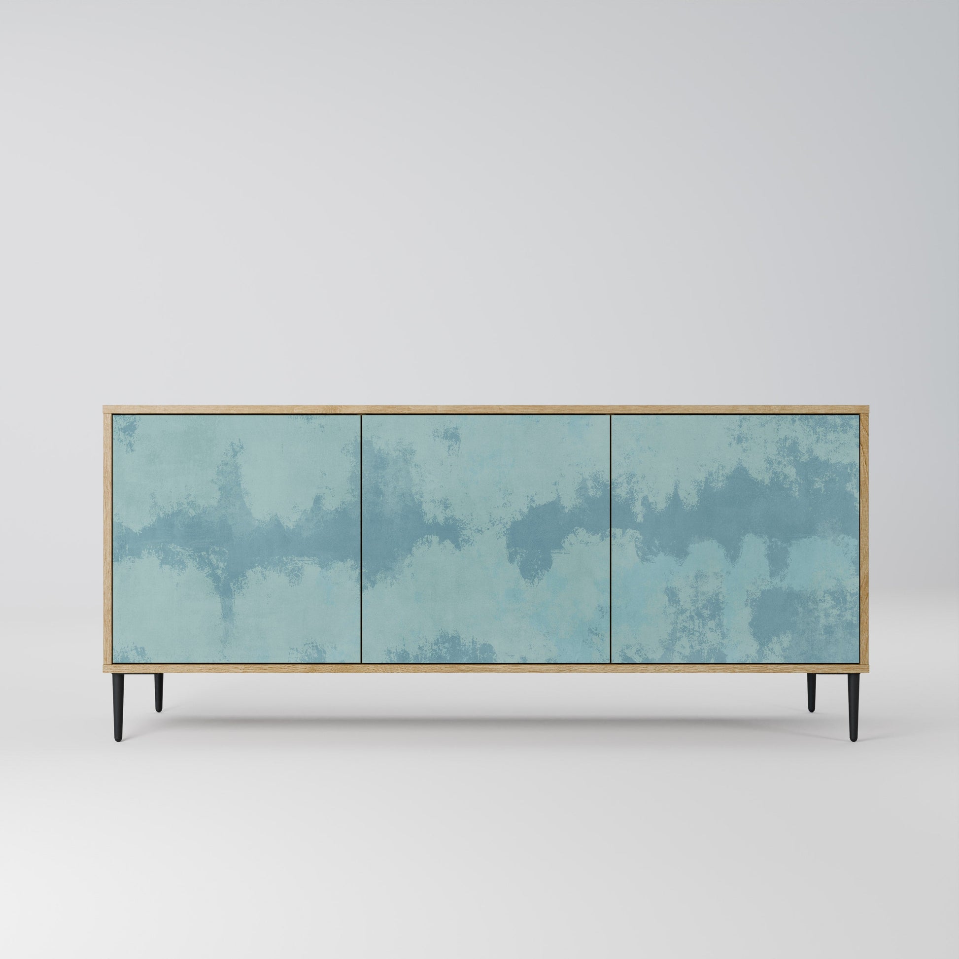 Buffet 3 portes SKY WASH effet chêne