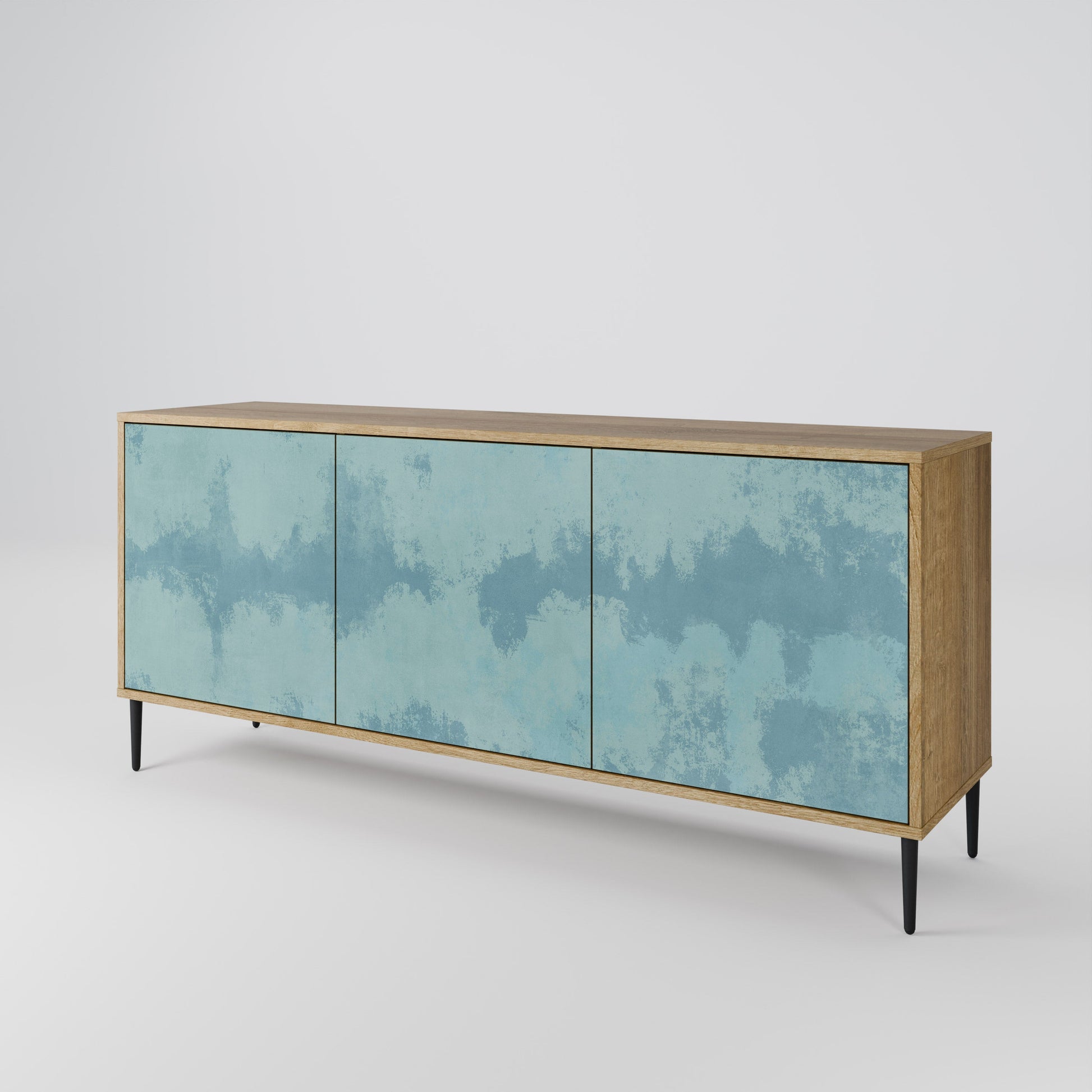 Buffet 3 portes SKY WASH effet chêne