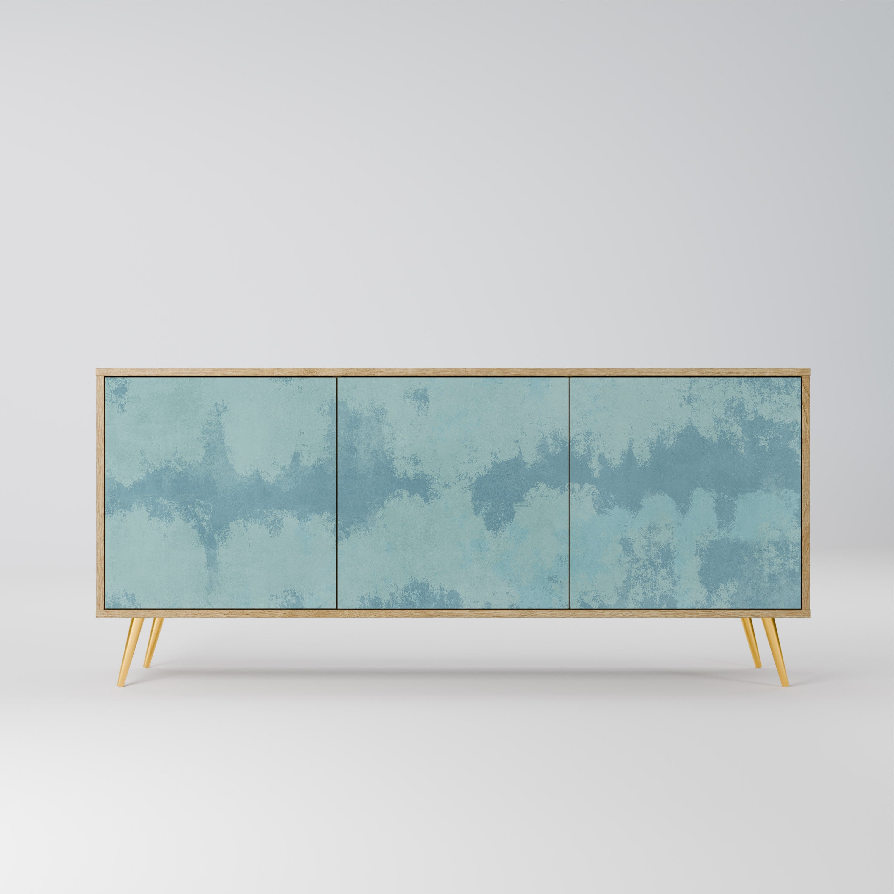 Buffet 3 portes SKY WASH effet chêne