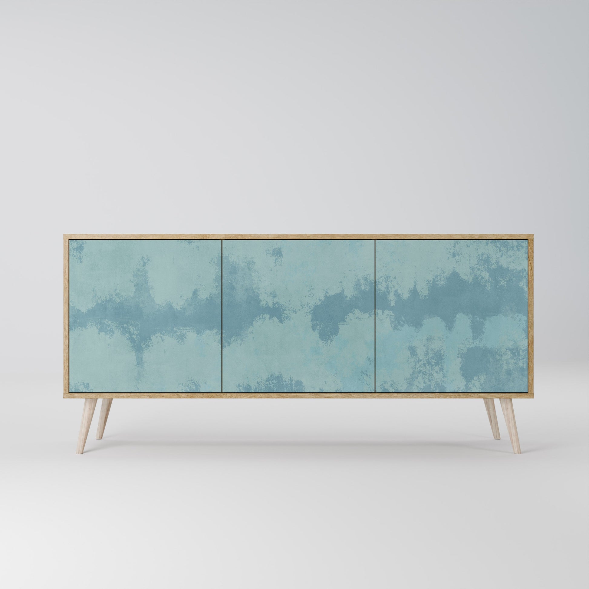 Buffet 3 portes SKY WASH effet chêne