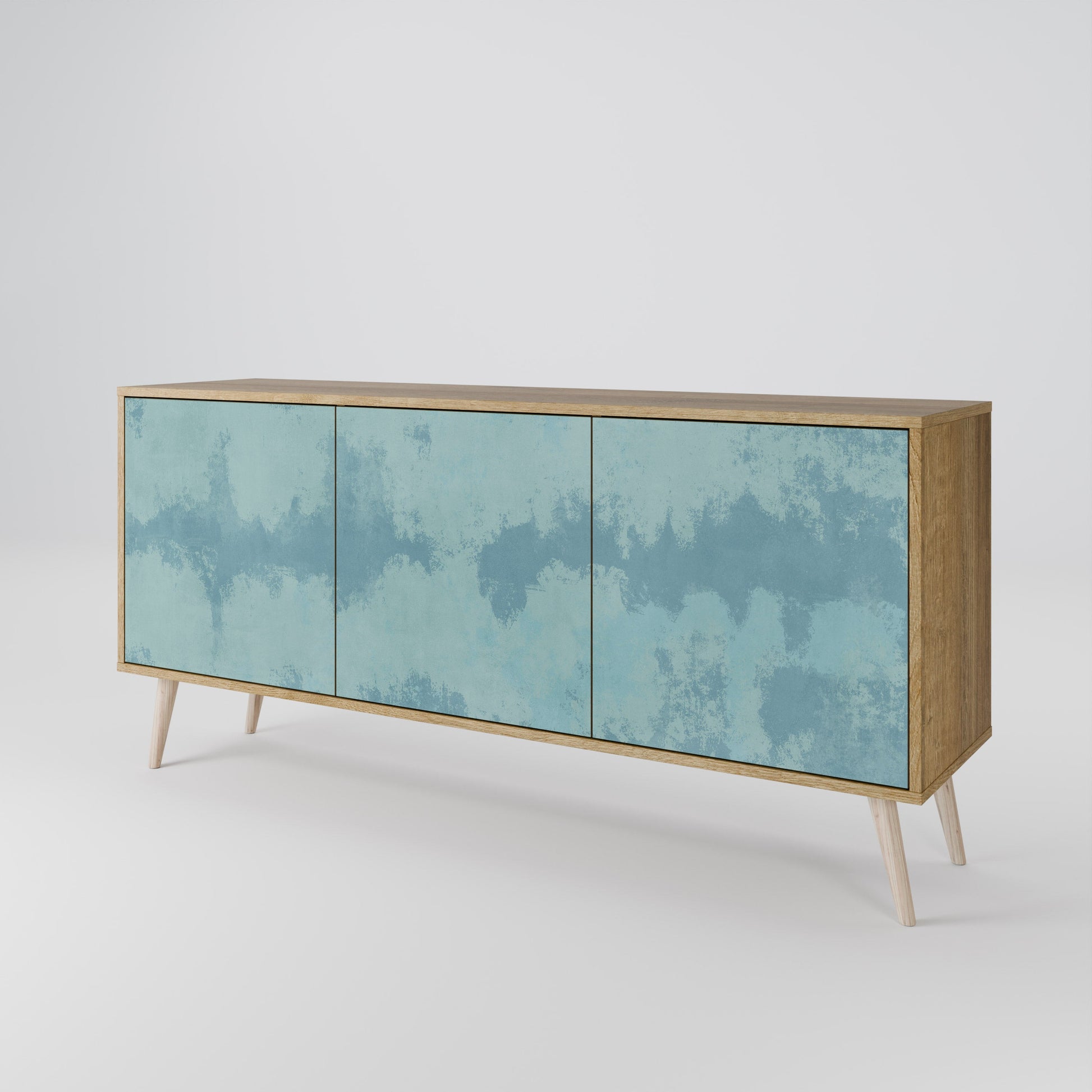 Buffet 3 portes SKY WASH effet chêne