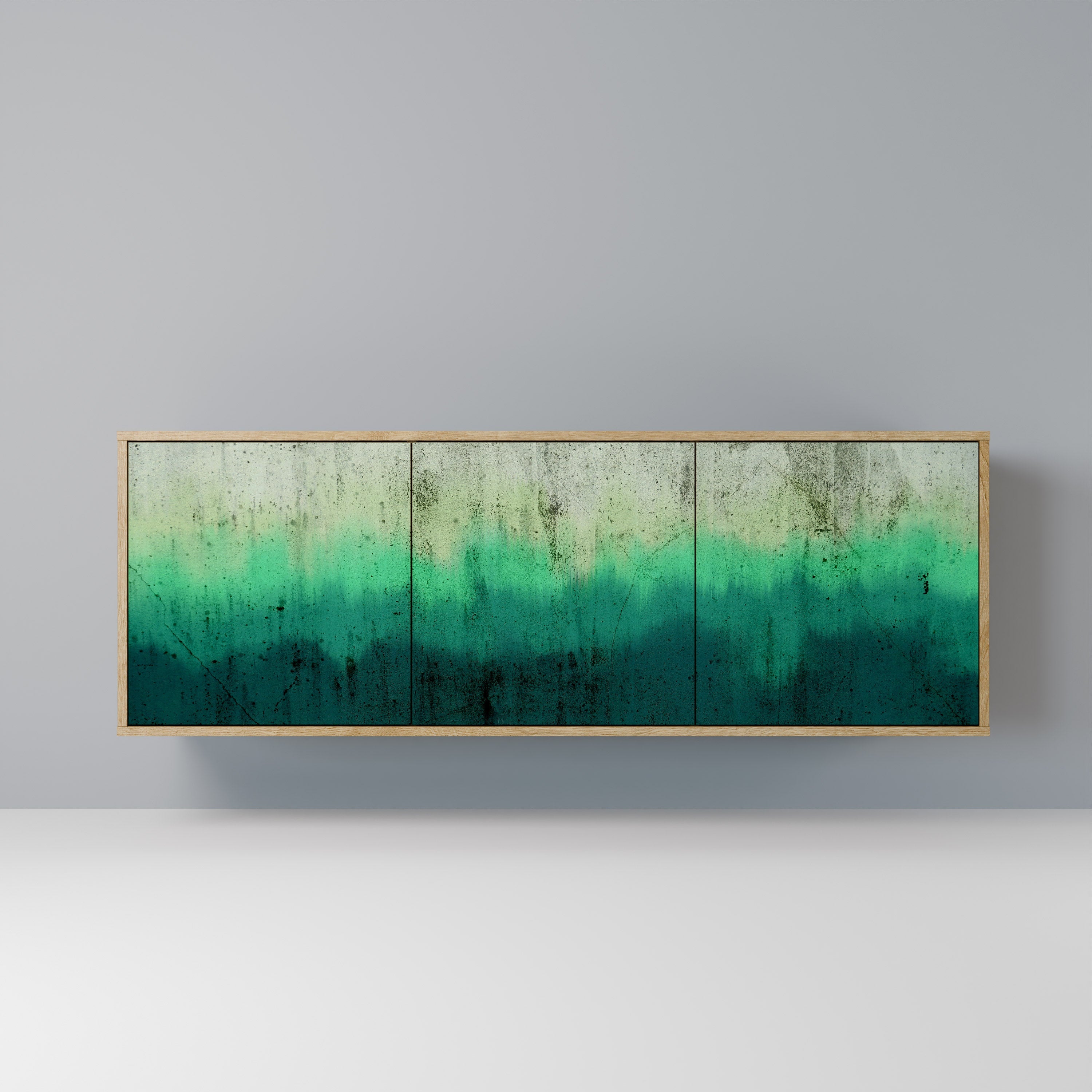 Buffet 3 portes NORTHERN LIGHTS effet chêne