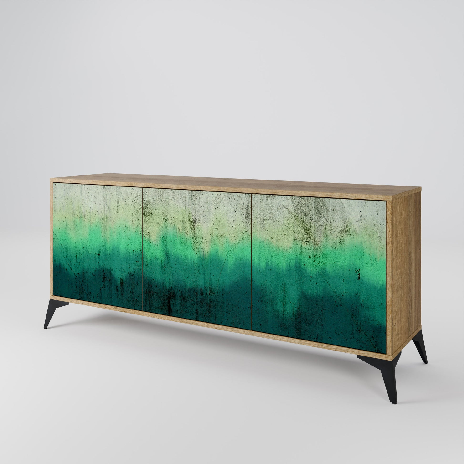 Buffet 3 portes NORTHERN LIGHTS effet chêne