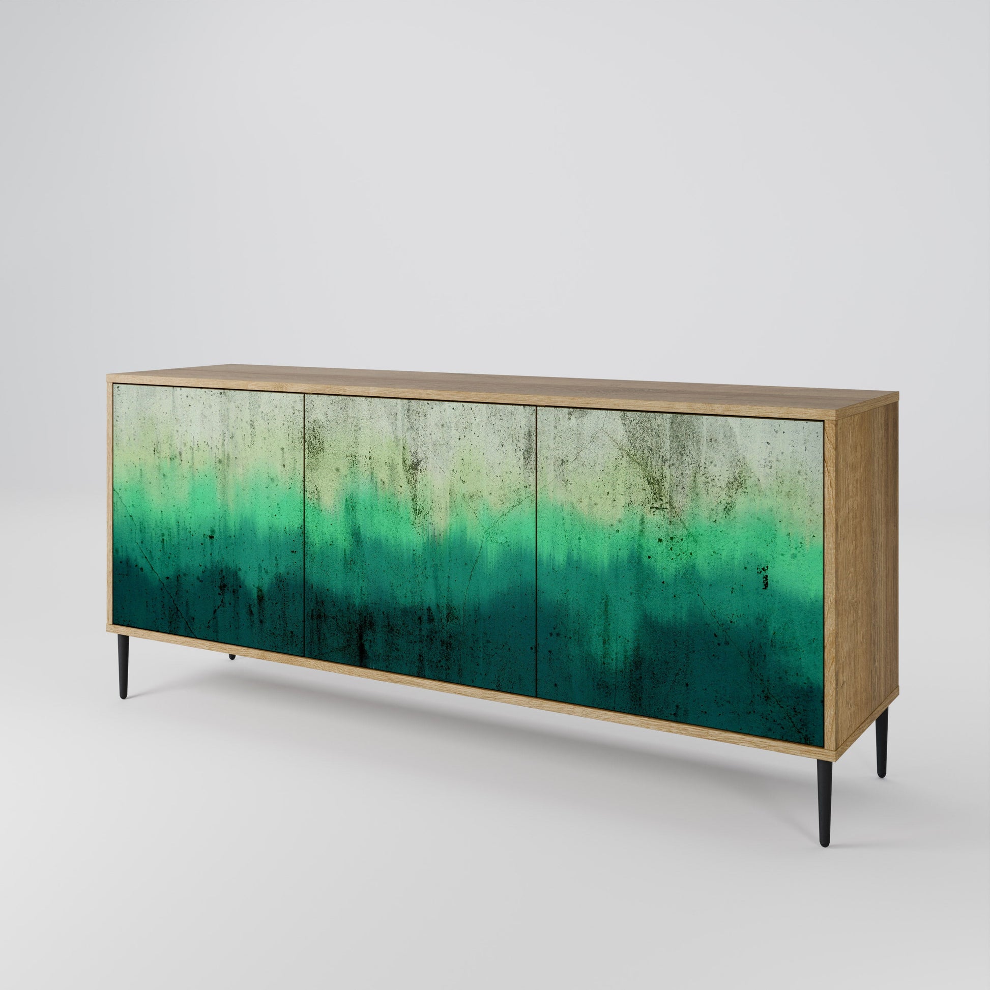 Buffet 3 portes NORTHERN LIGHTS effet chêne