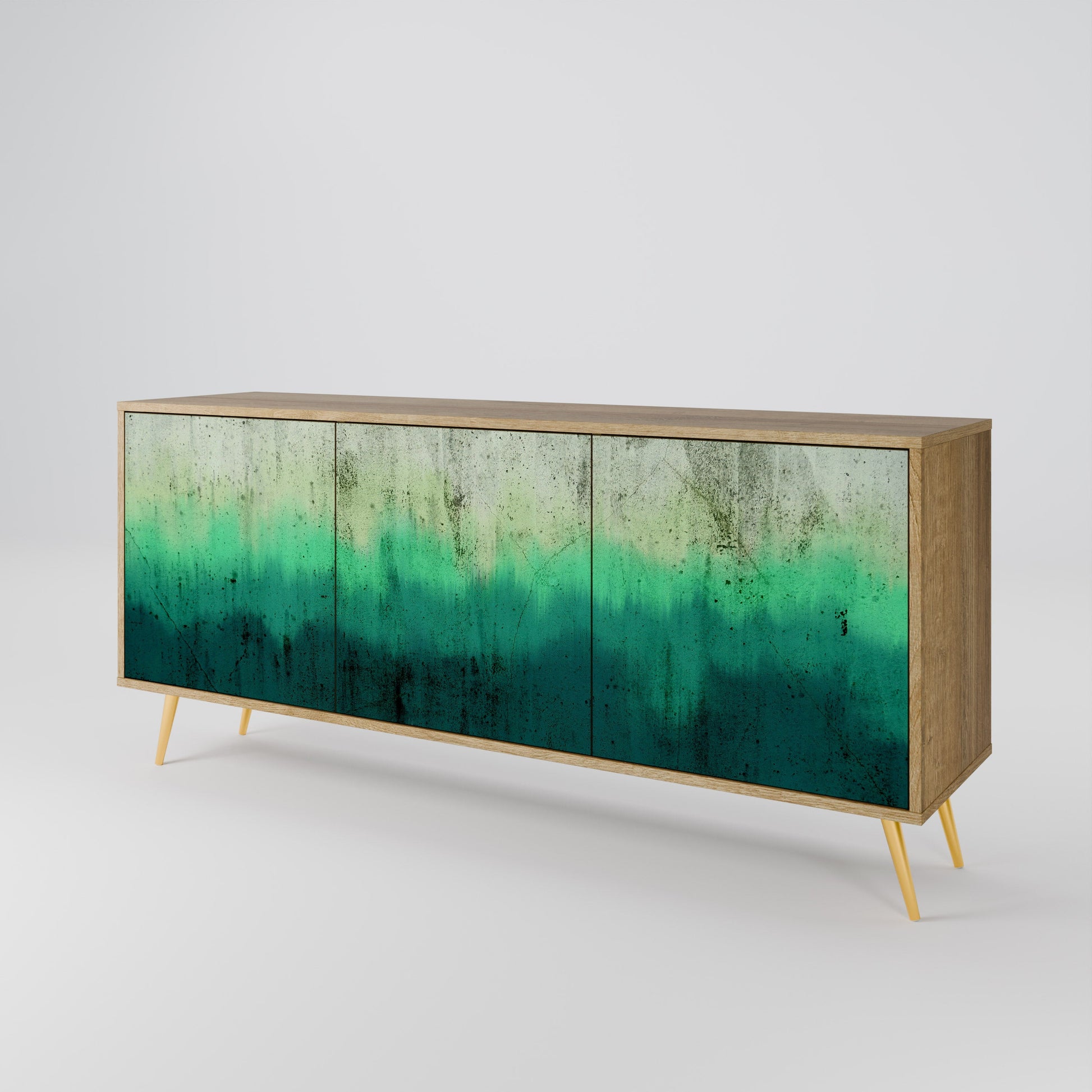 Buffet 3 portes NORTHERN LIGHTS effet chêne