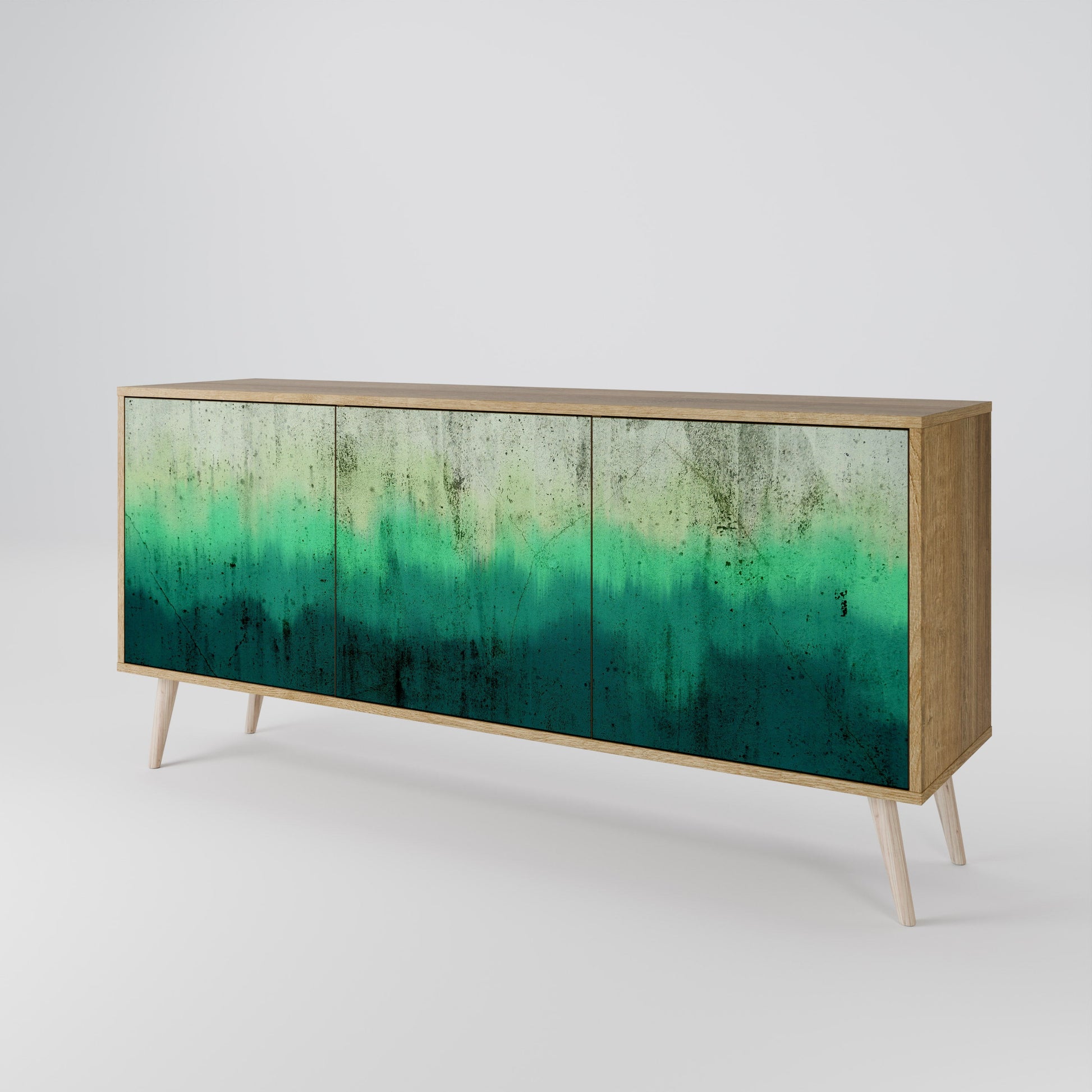 Buffet 3 portes NORTHERN LIGHTS effet chêne