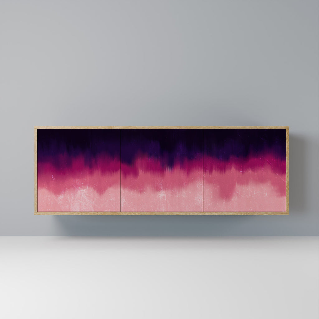 Buffet 3 portes AURORA BOREALIS effet chêne