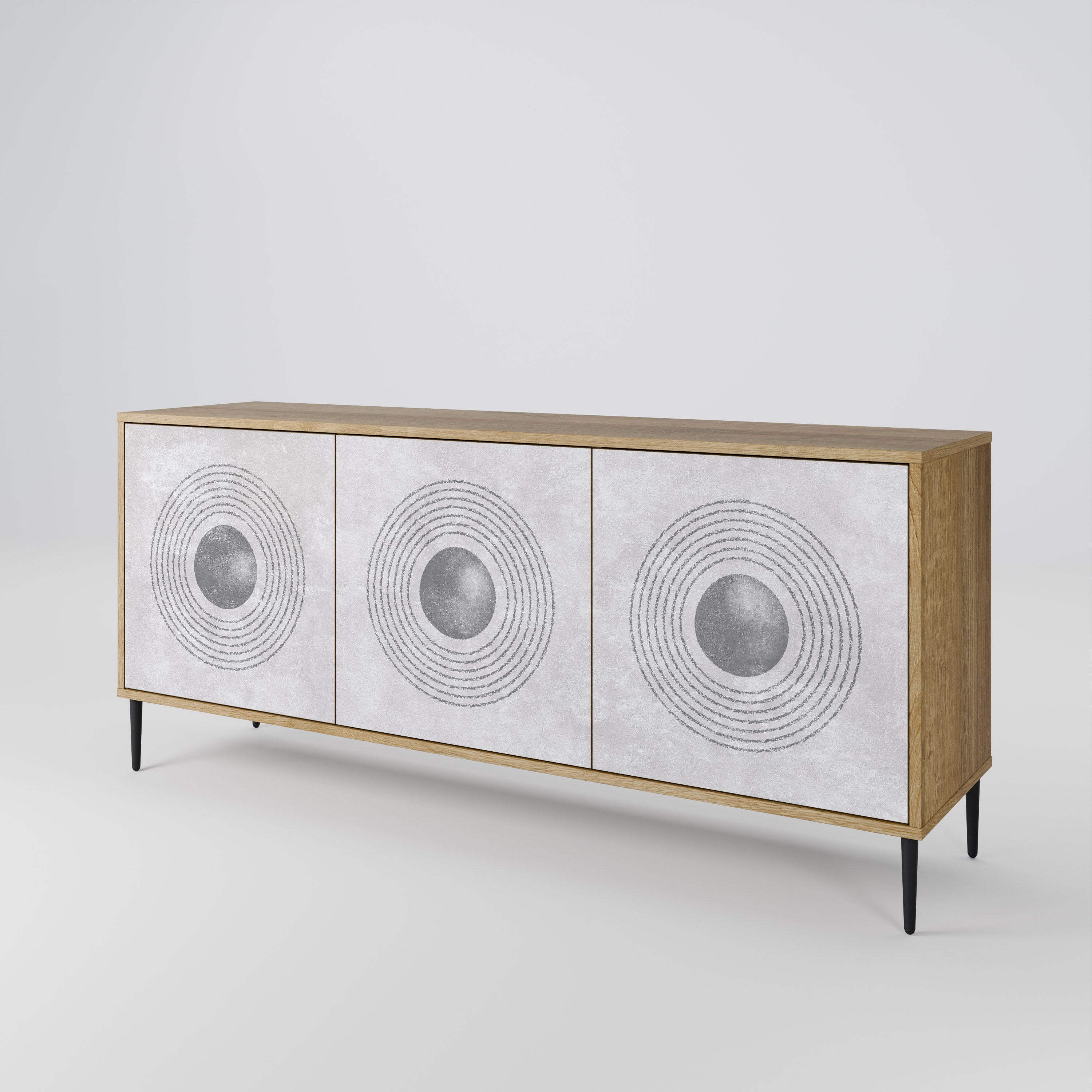 SOLID CIRCLES 3-Door Sideboard