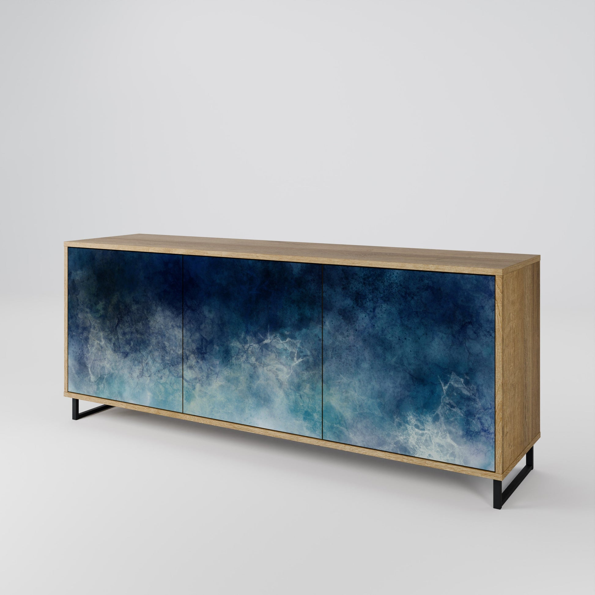 Buffet 3 portes effet chêne CELESTIAL FALL