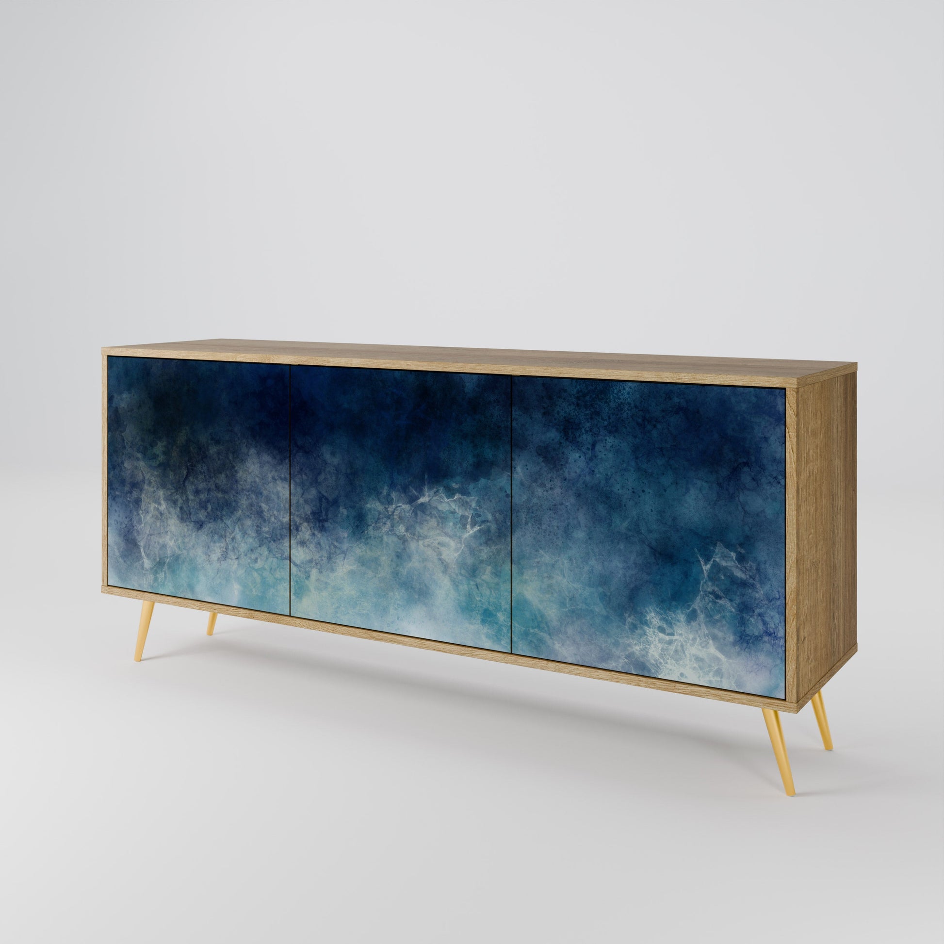 Buffet 3 portes effet chêne CELESTIAL FALL