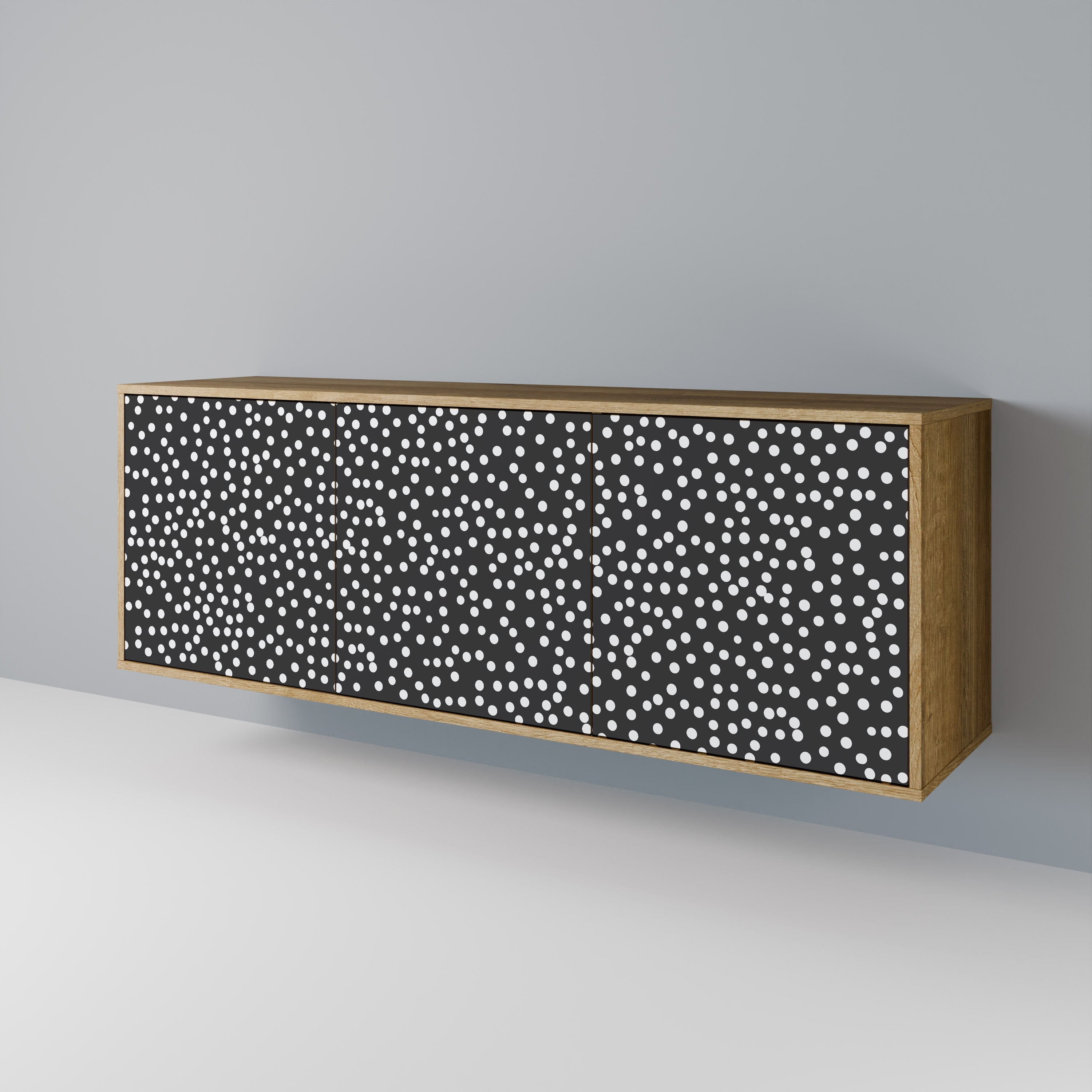 Buffet 3 portes BLINDING LIGHTS effet chêne