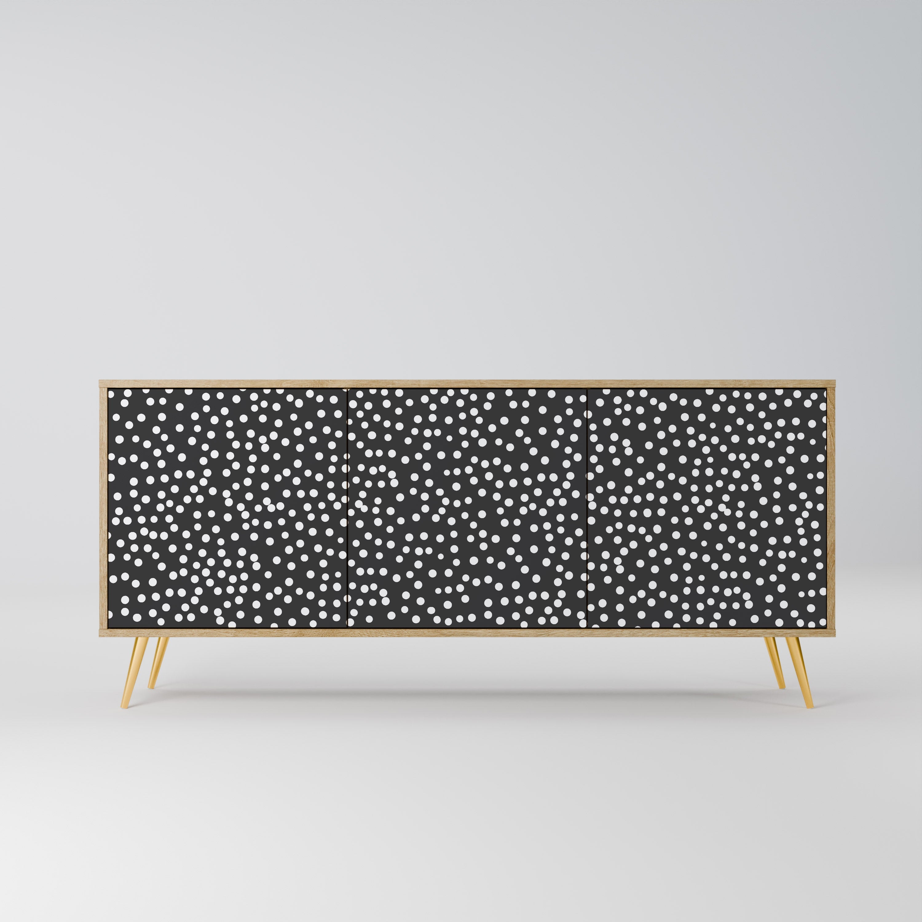 Buffet 3 portes BLINDING LIGHTS effet chêne