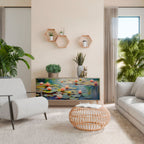 BLOOMING WATERS 3-Door Sideboard