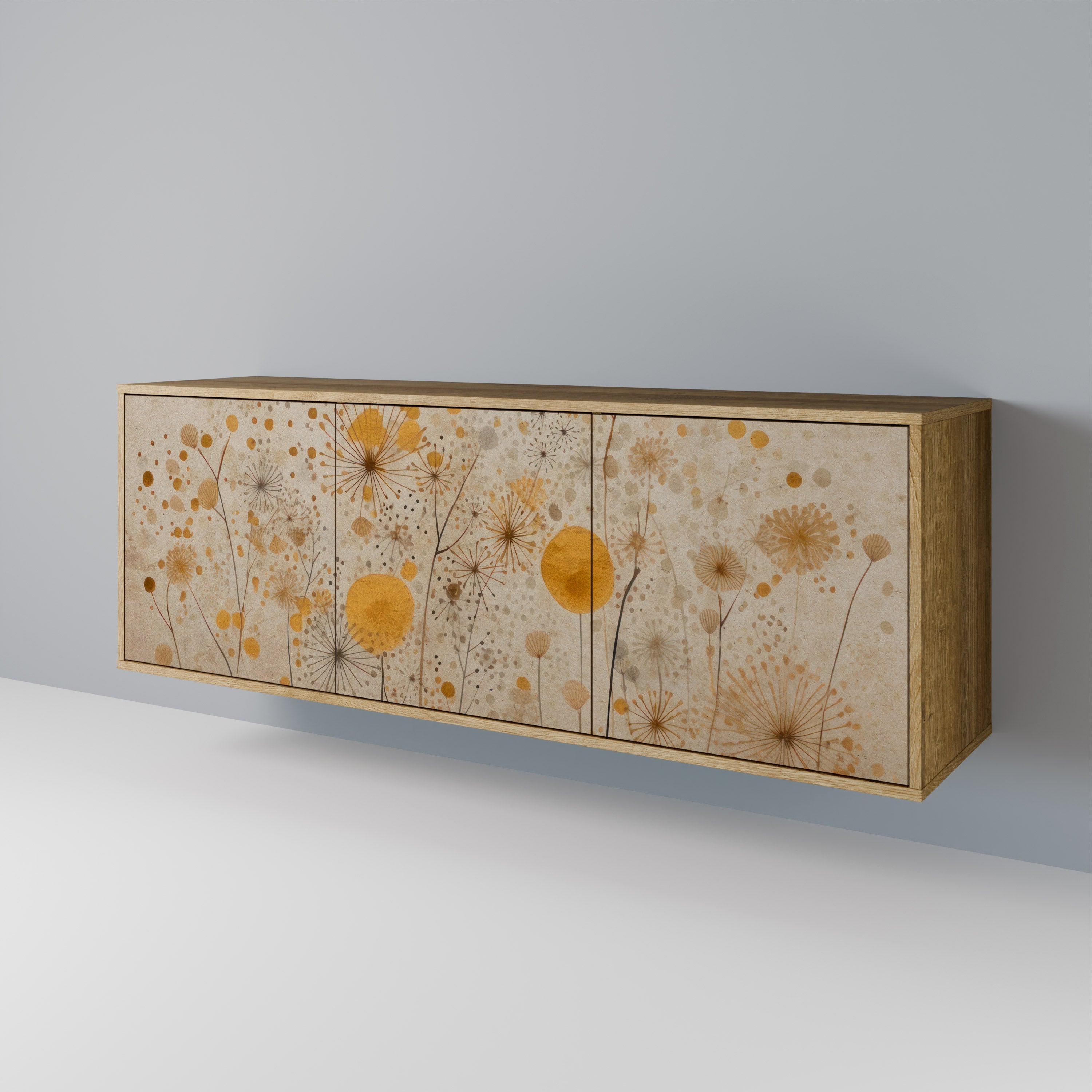 Buffet 3 portes MORNING GLADE effet chêne