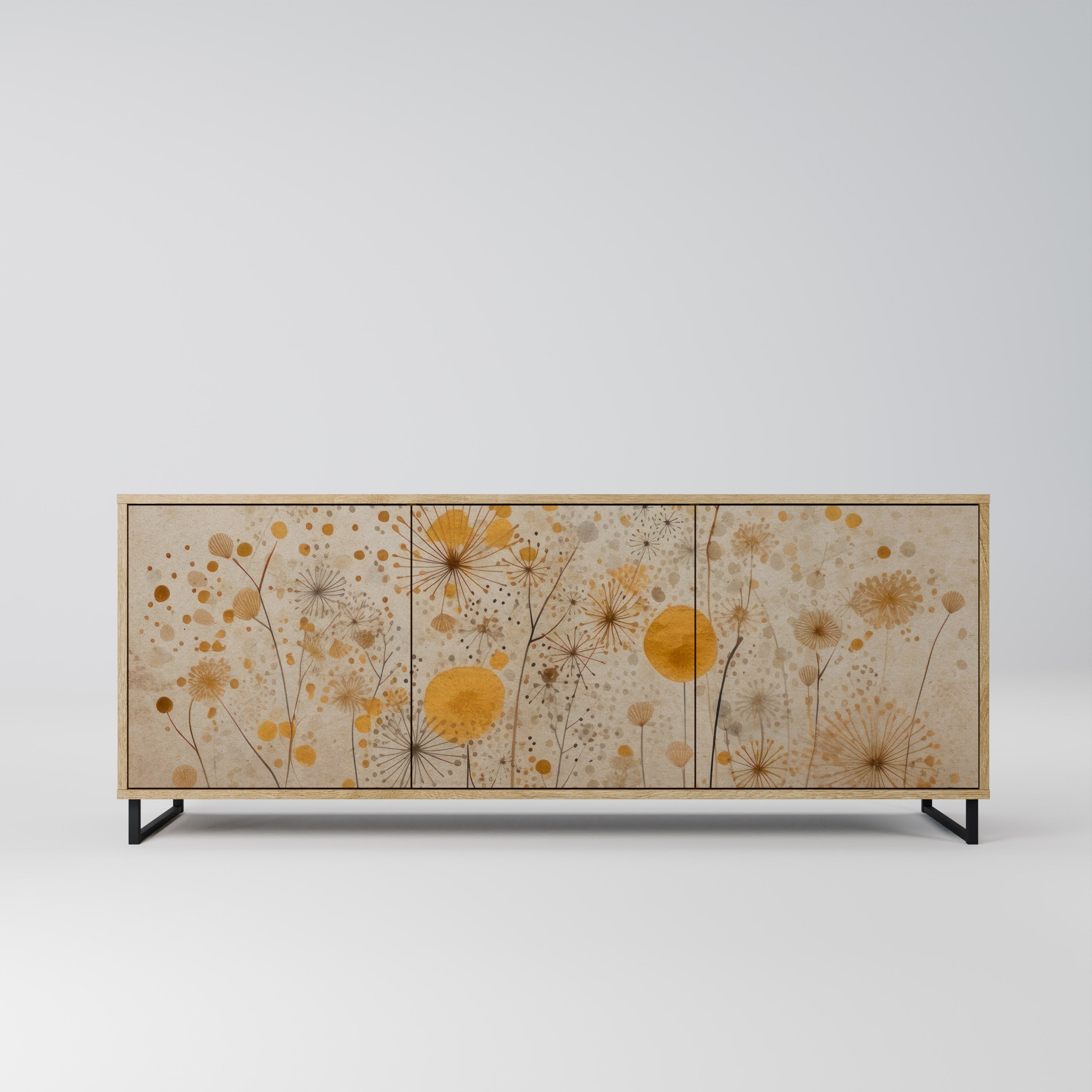 Buffet 3 portes MORNING GLADE effet chêne