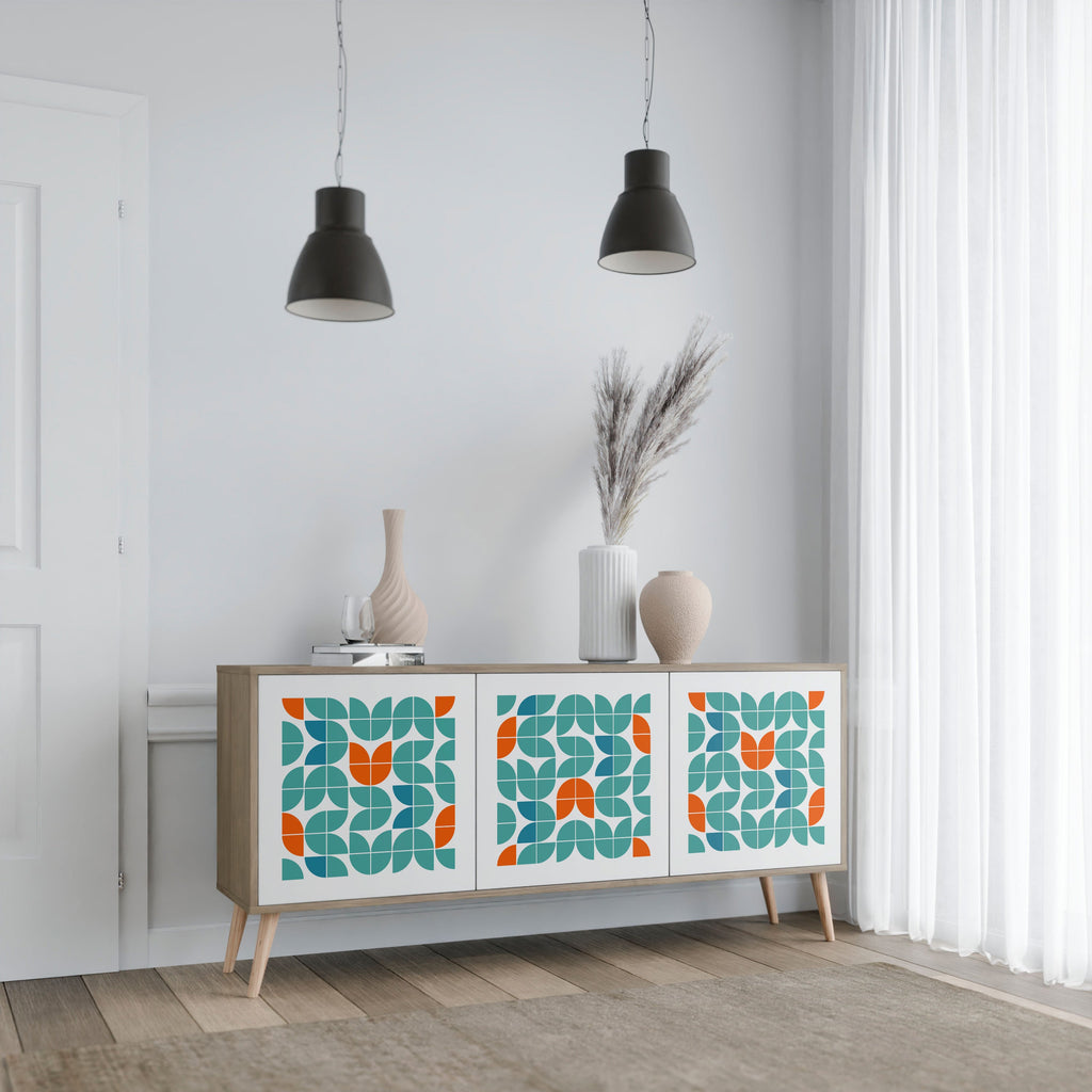 Buffet 3 portes BE THE CHANGE effet chêne