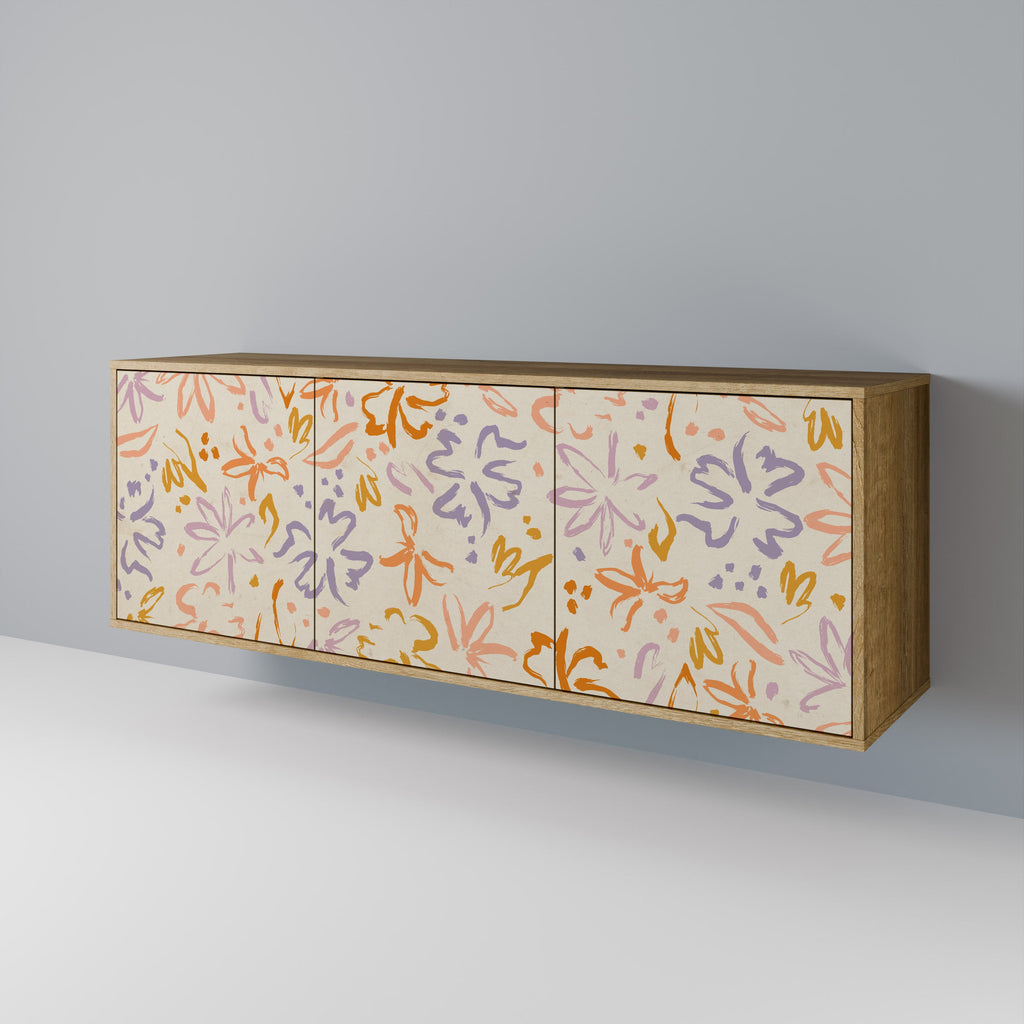 Buffet 3 portes SPRING WHIMSY effet chêne