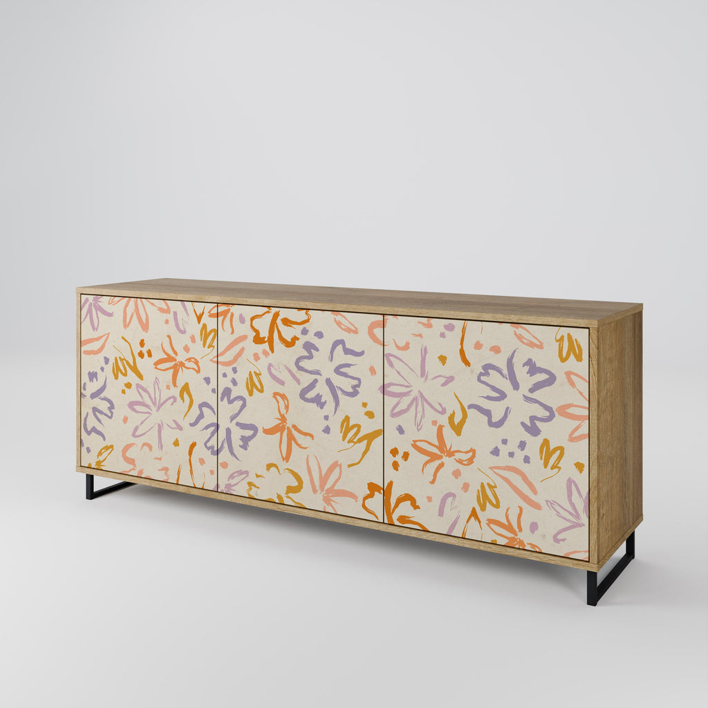 Buffet 3 portes SPRING WHIMSY effet chêne