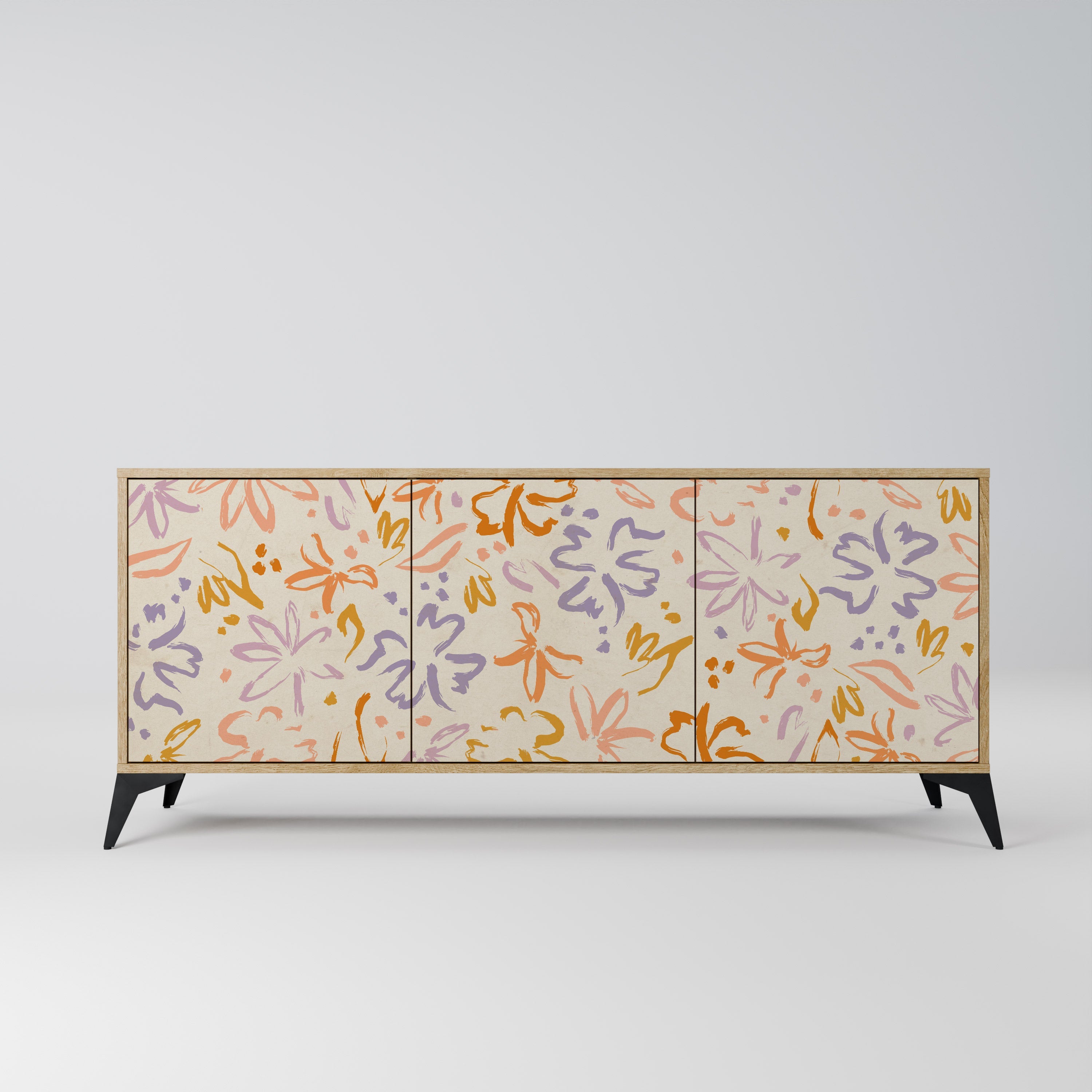 Buffet 3 portes SPRING WHIMSY effet chêne