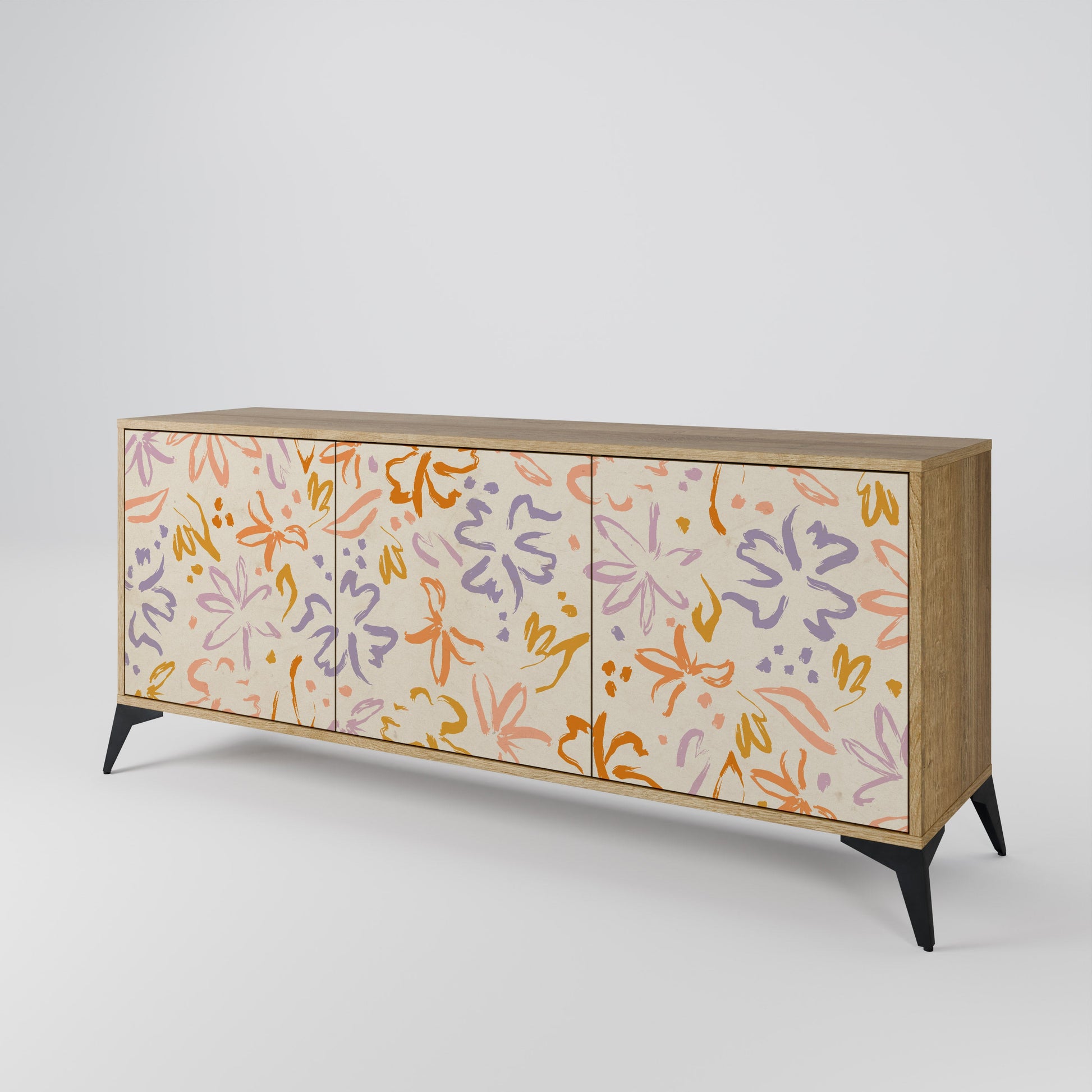 Buffet 3 portes SPRING WHIMSY effet chêne