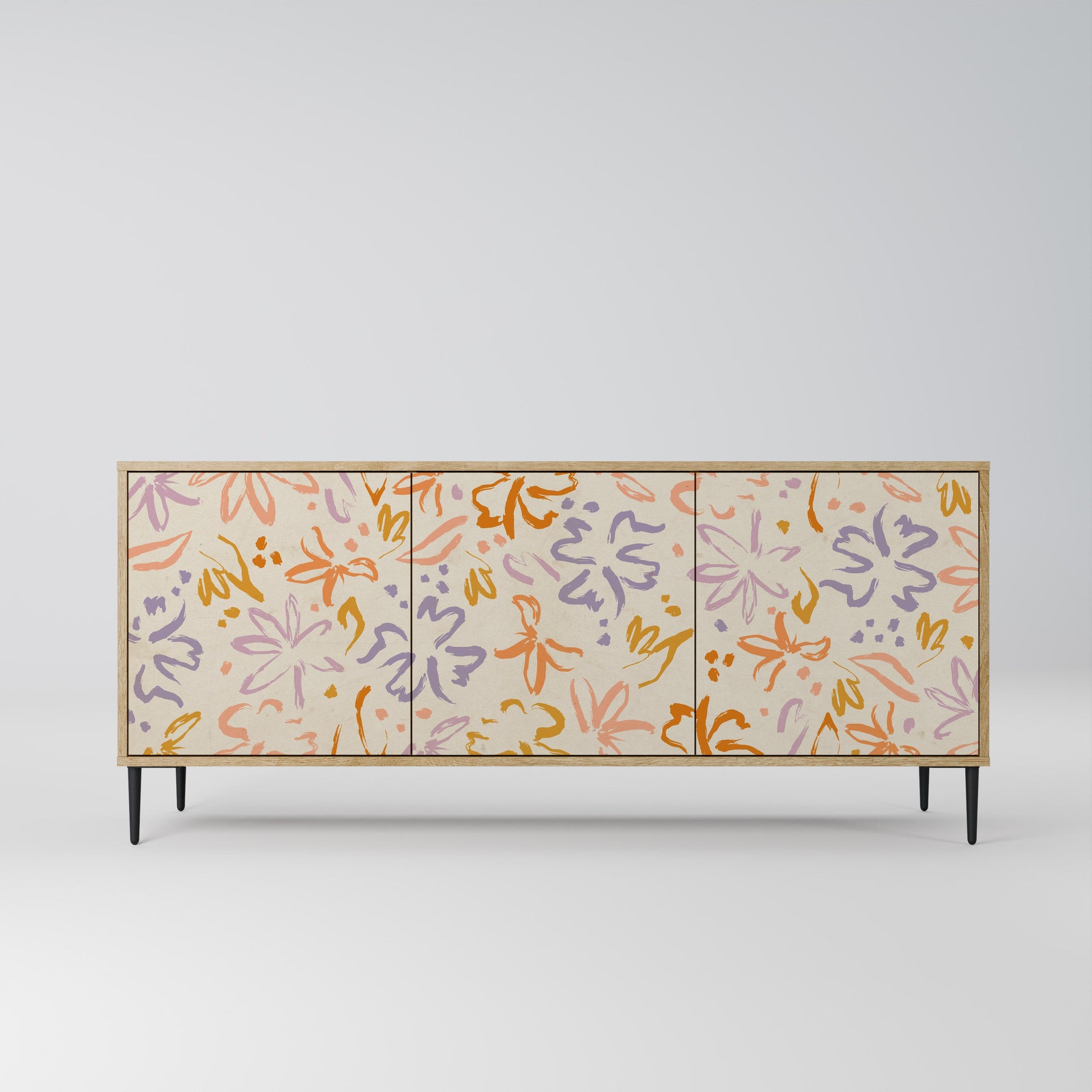 Buffet 3 portes SPRING WHIMSY effet chêne