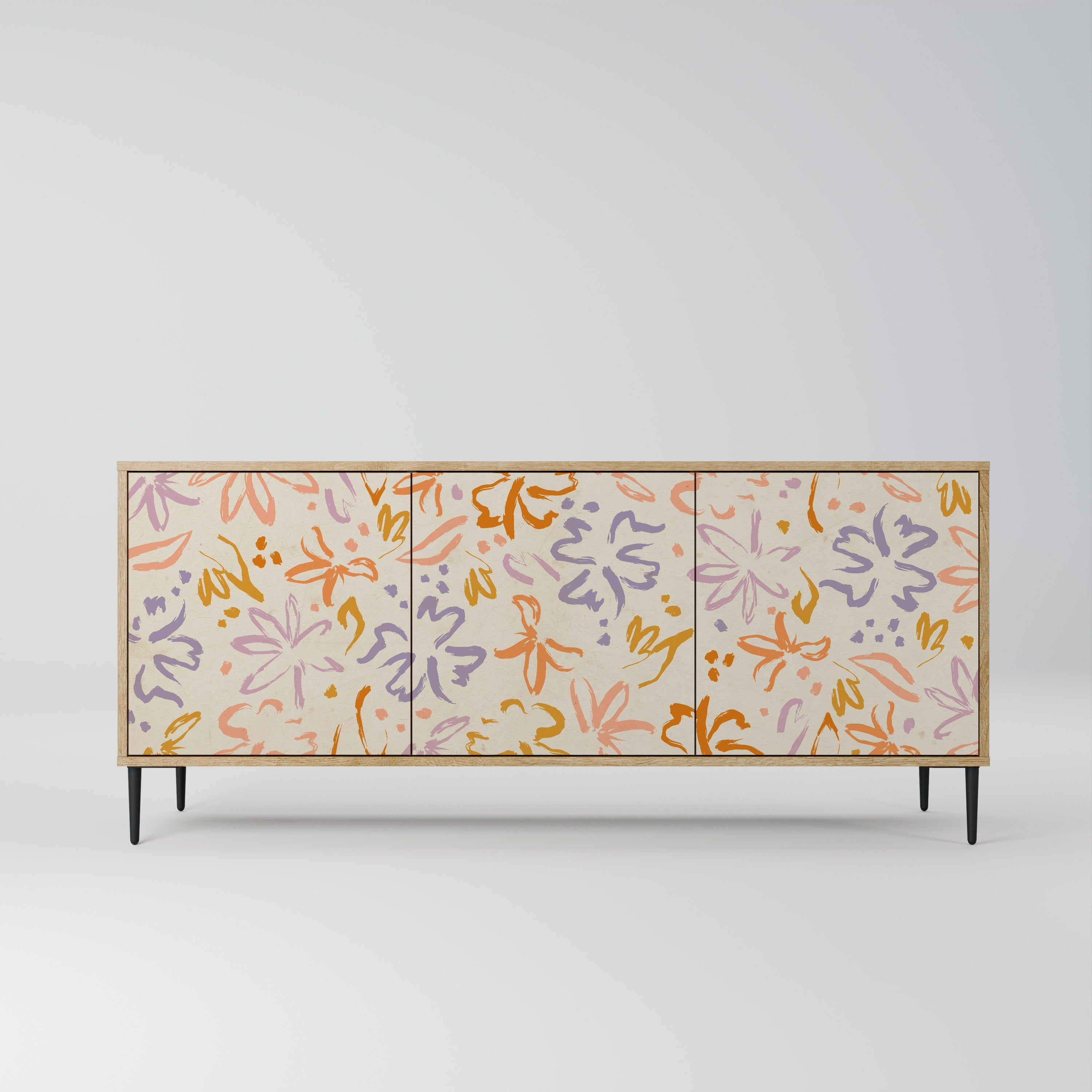 Buffet 3 portes SPRING WHIMSY effet chêne