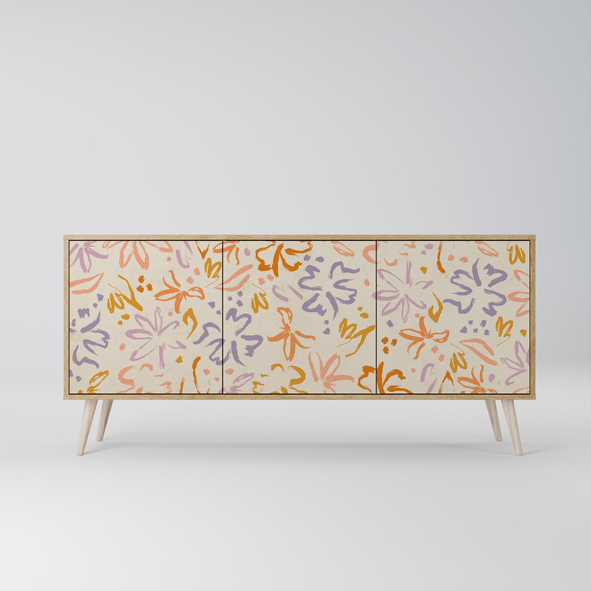 Buffet 3 portes SPRING WHIMSY effet chêne