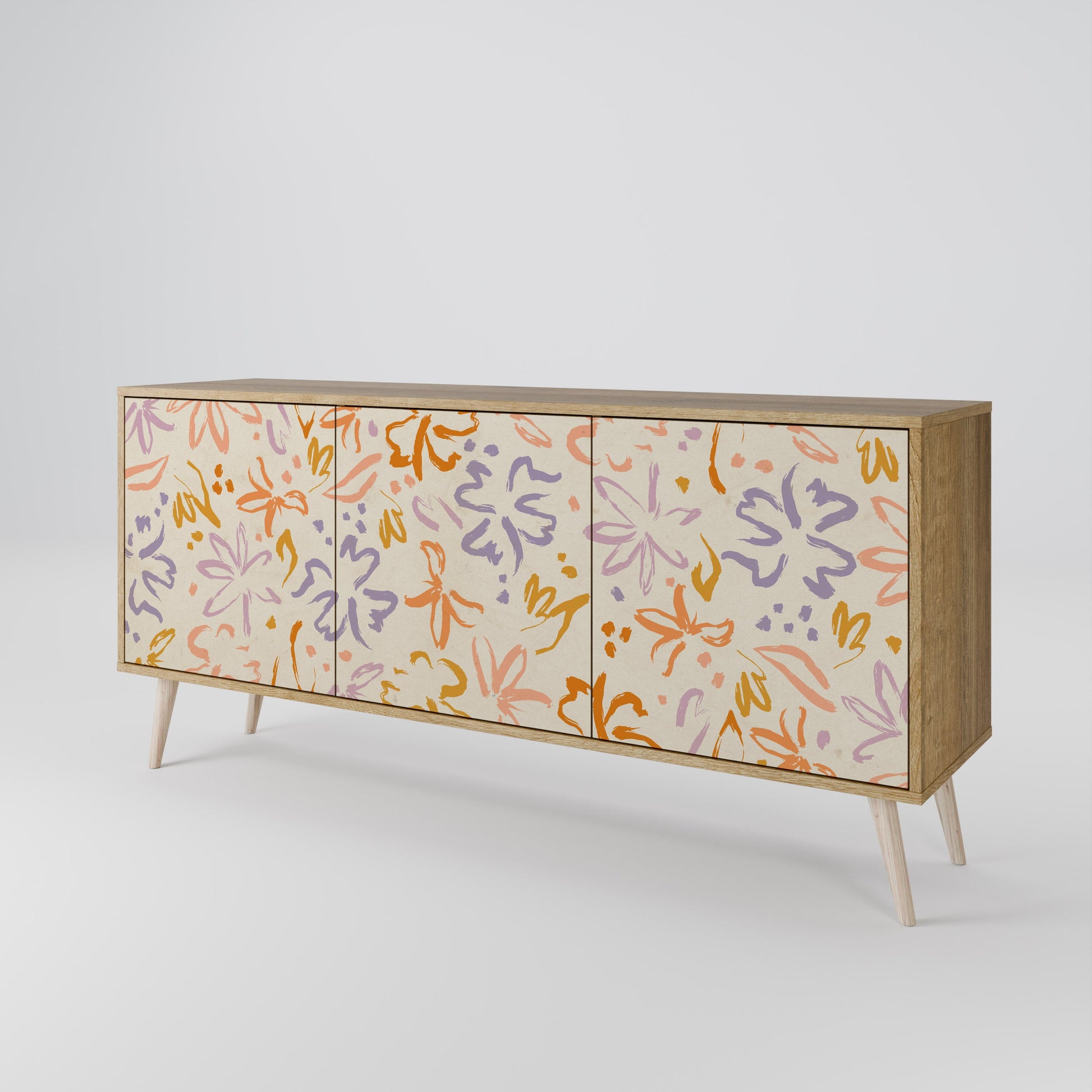 Buffet 3 portes SPRING WHIMSY effet chêne