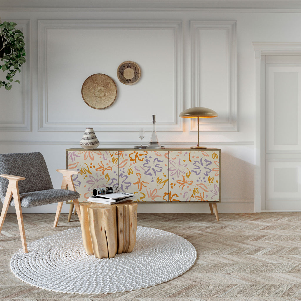 Buffet 3 portes SPRING WHIMSY effet chêne