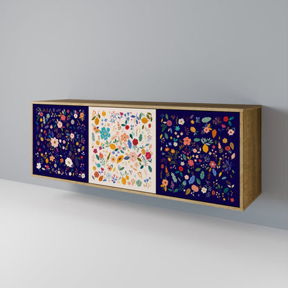 FLORAL COMBINATION 3-Door Sideboard