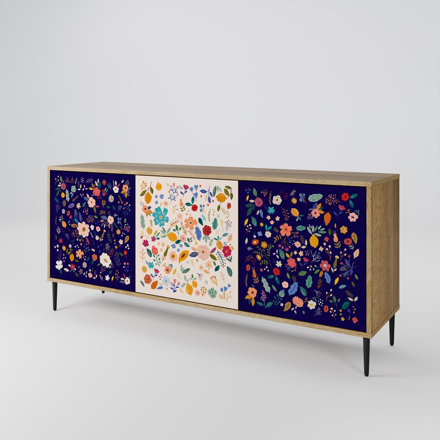 FLORAL COMBINATION 3-Door Sideboard